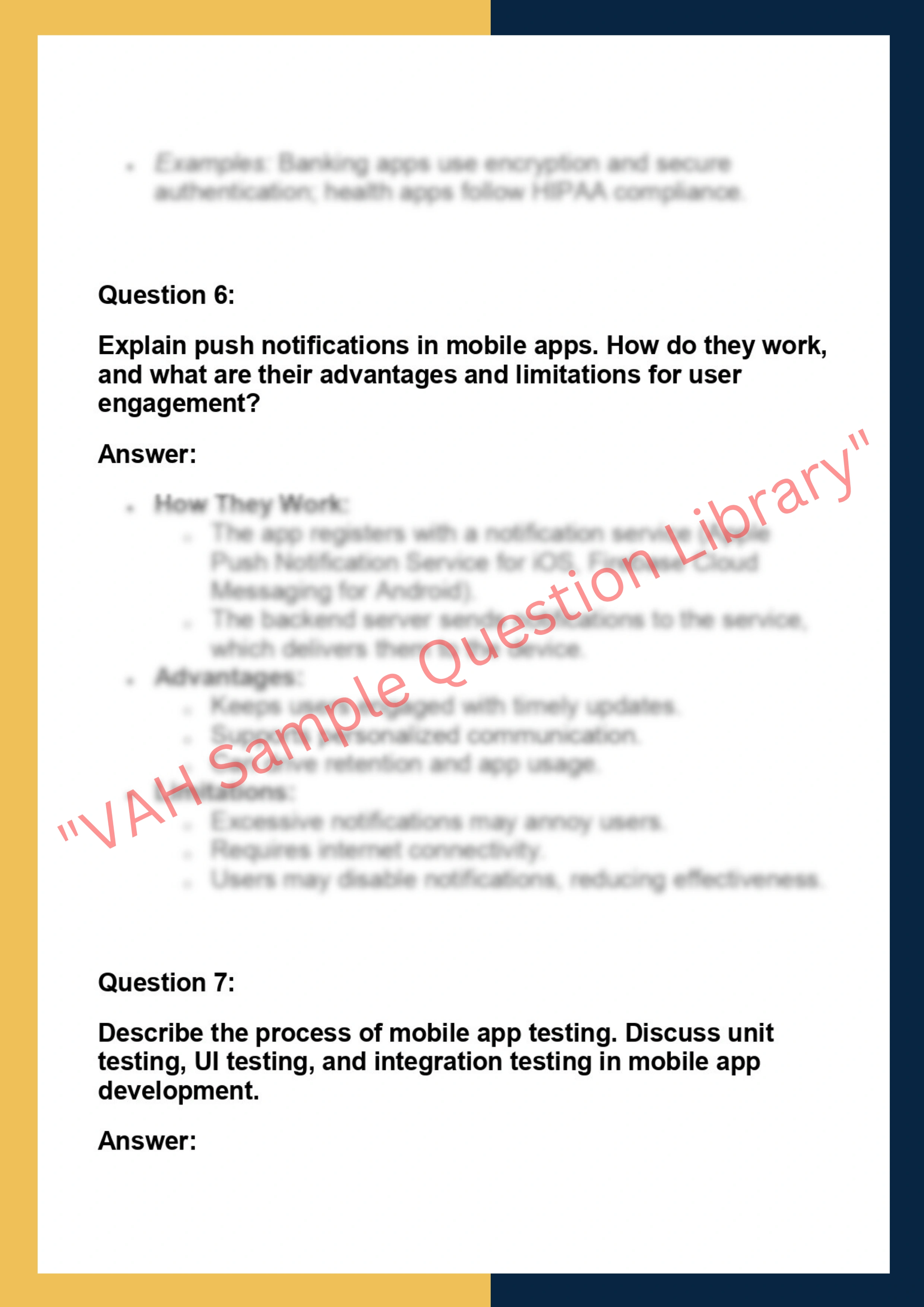 CS205 – Mobile Application Development 4