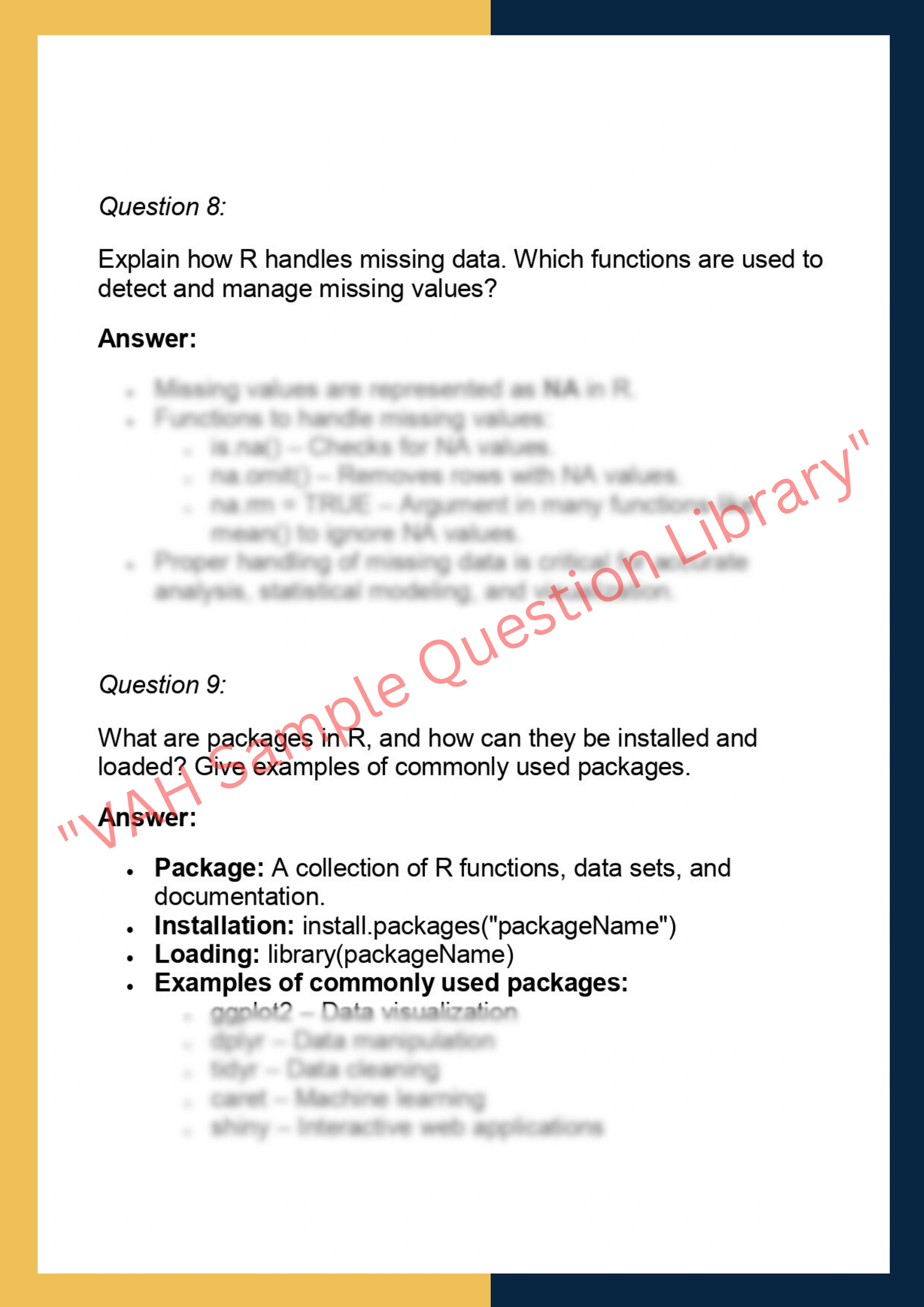 CS307 –  Programming with R 4