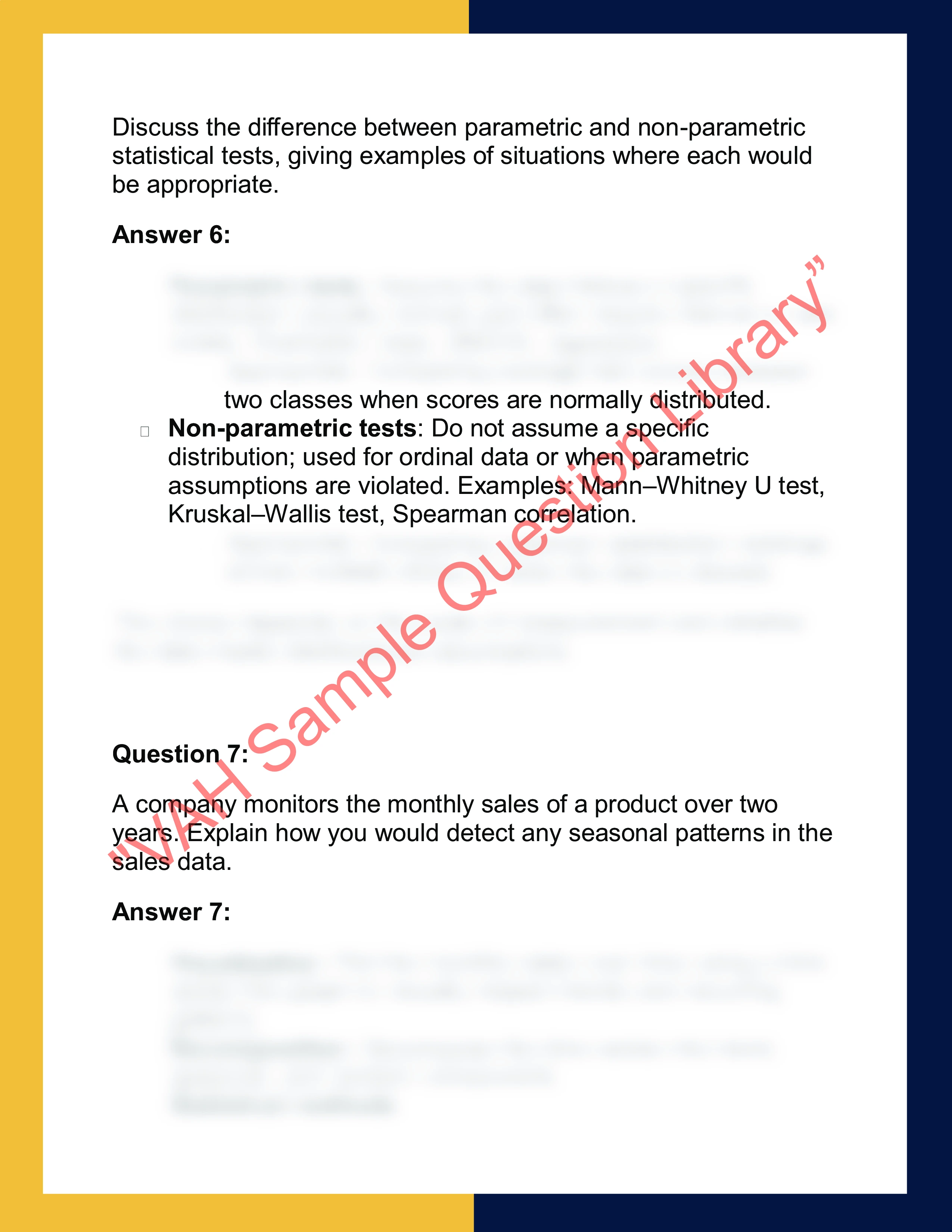 STAT5002 – Introduction to Statistical  Methods 4