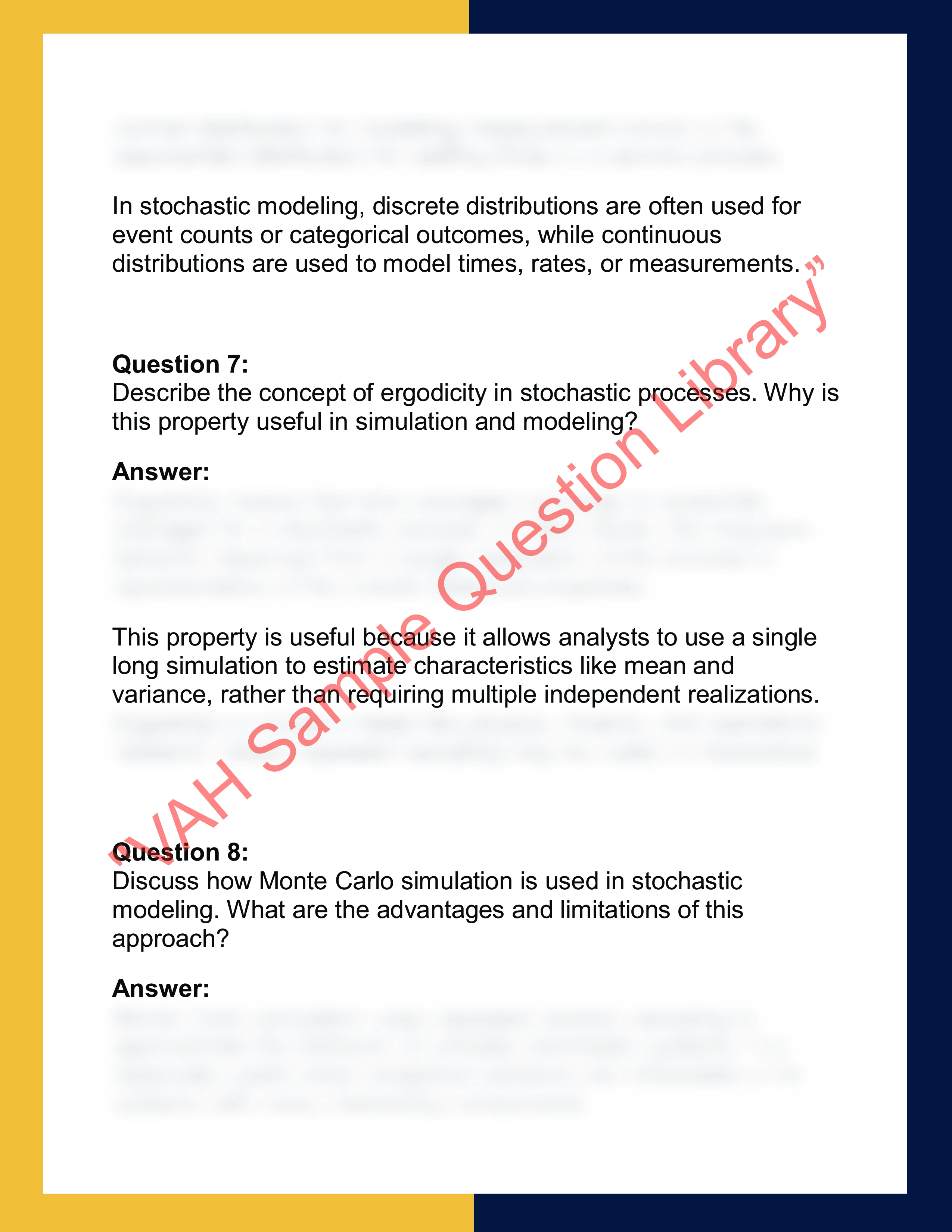STAT5004 –  Probability & Stochastic  Modelling 4