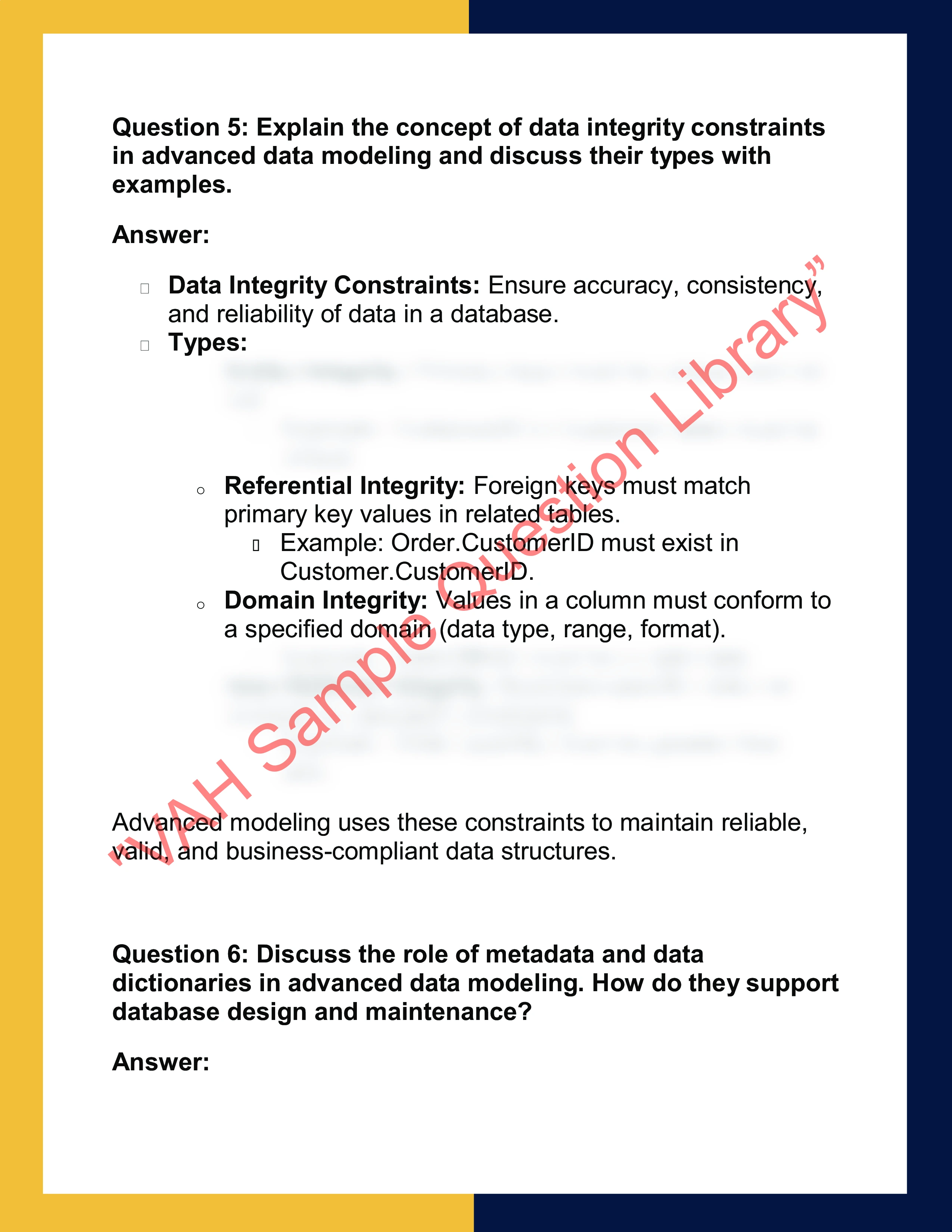 INFR199 – Advanced Data Modeling 4