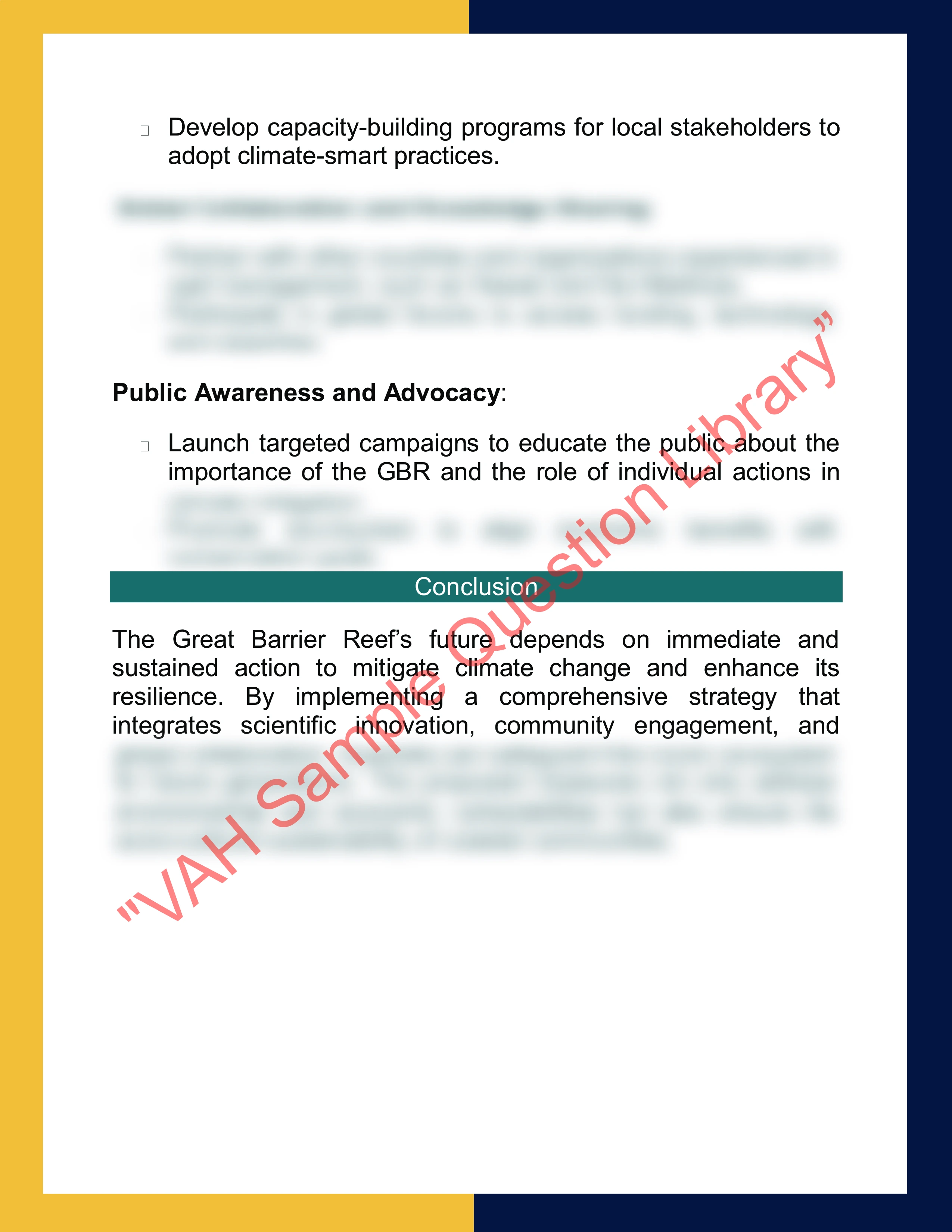 Assignment sample solution of GEO912 - Climate Change and Environmental Management 4