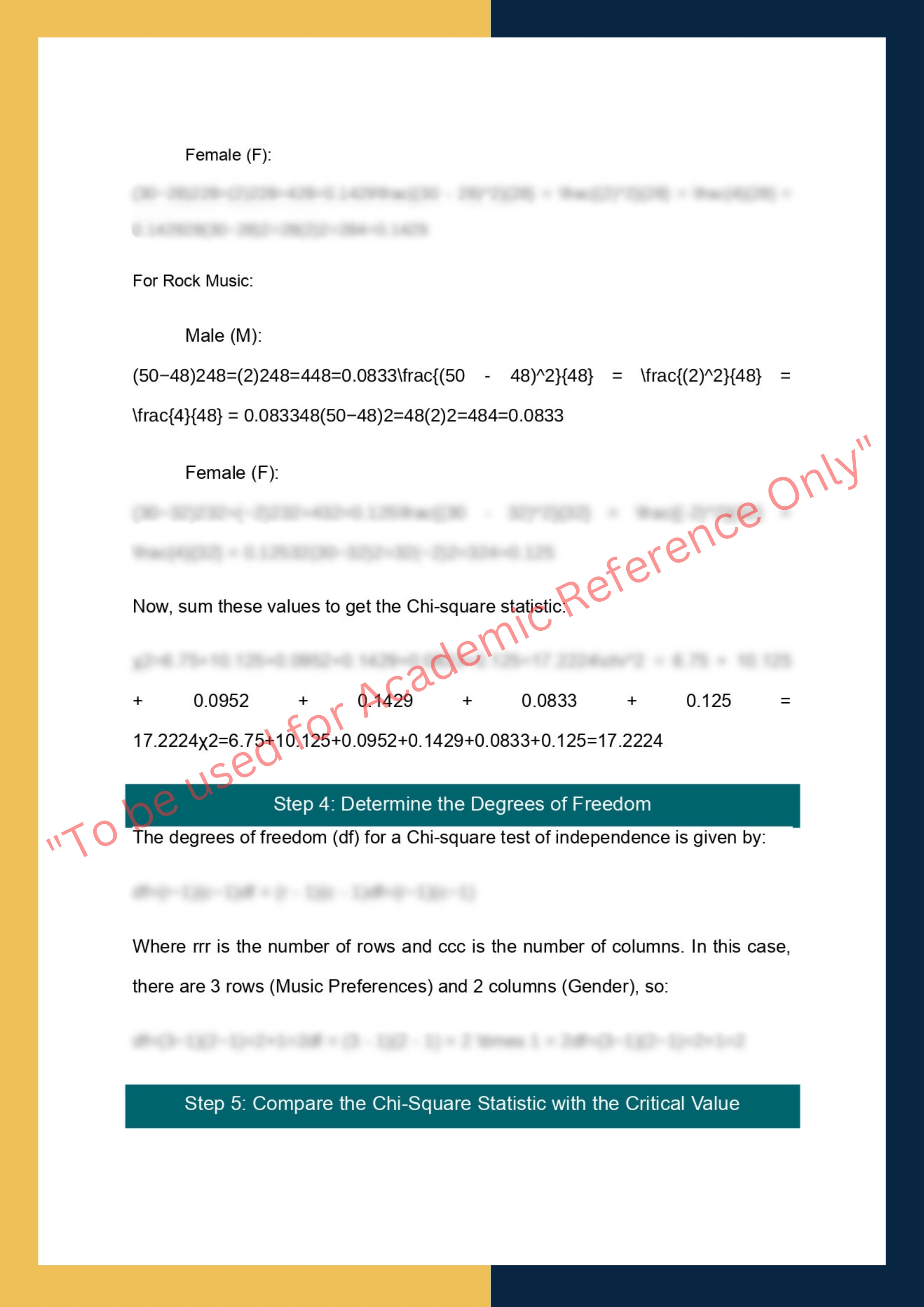 Assignment sample solution of STAT2001 - Intermediate Statistics 5
