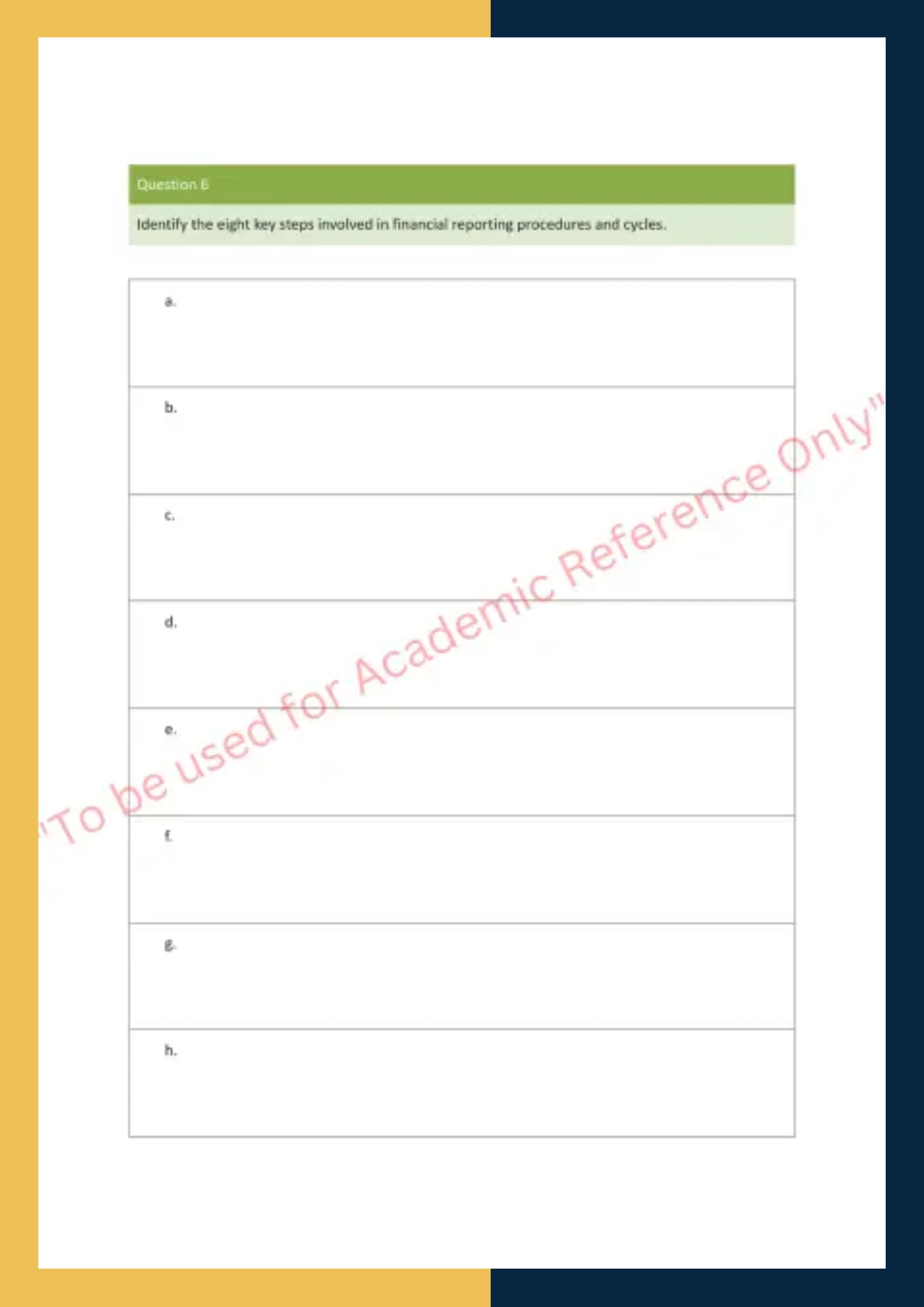 Assignment Question Sample of SITXFIN010 - Prepare and Monitor Budgets 5