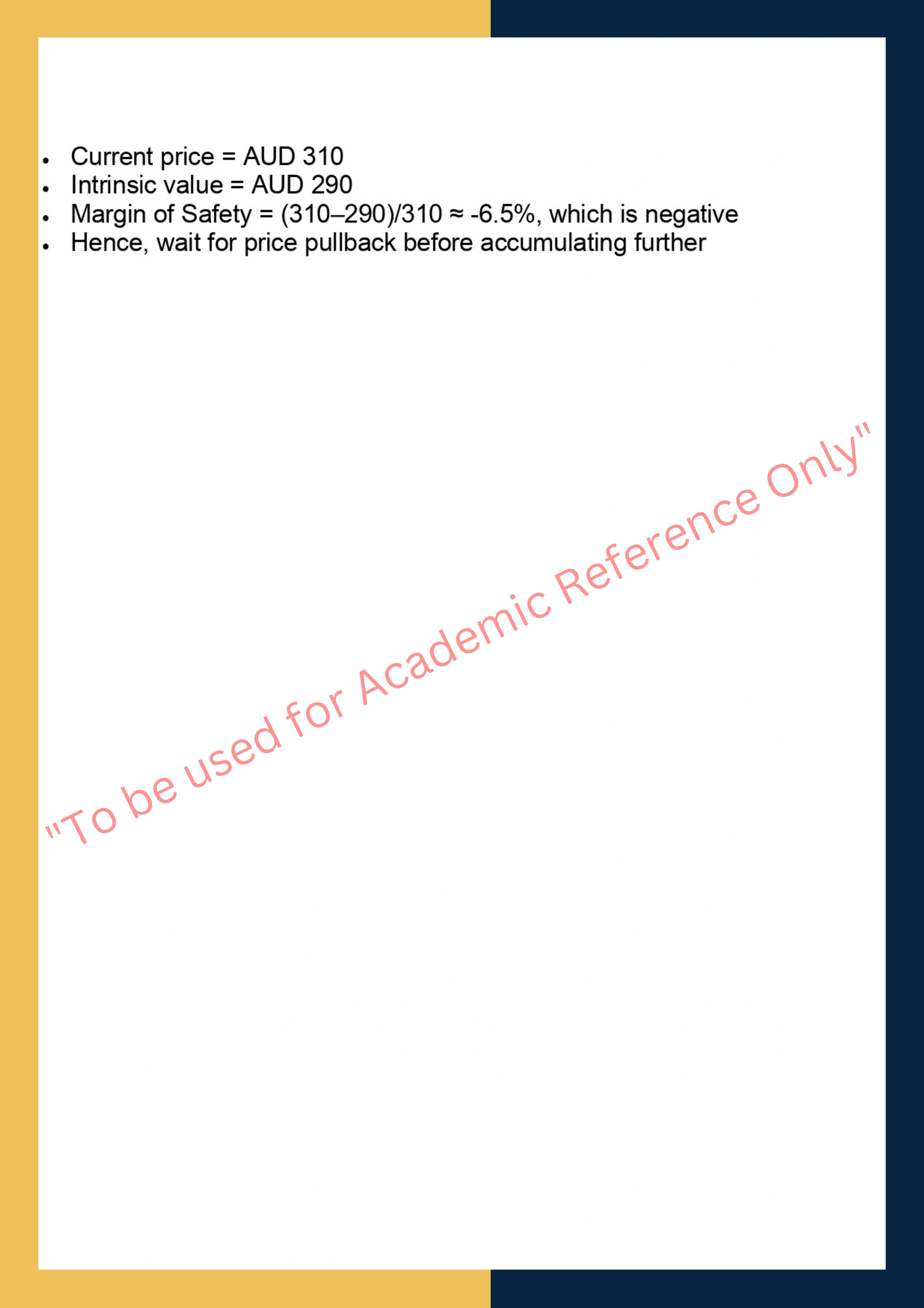 FINC6011 - Equity Analysis & Valuation 5