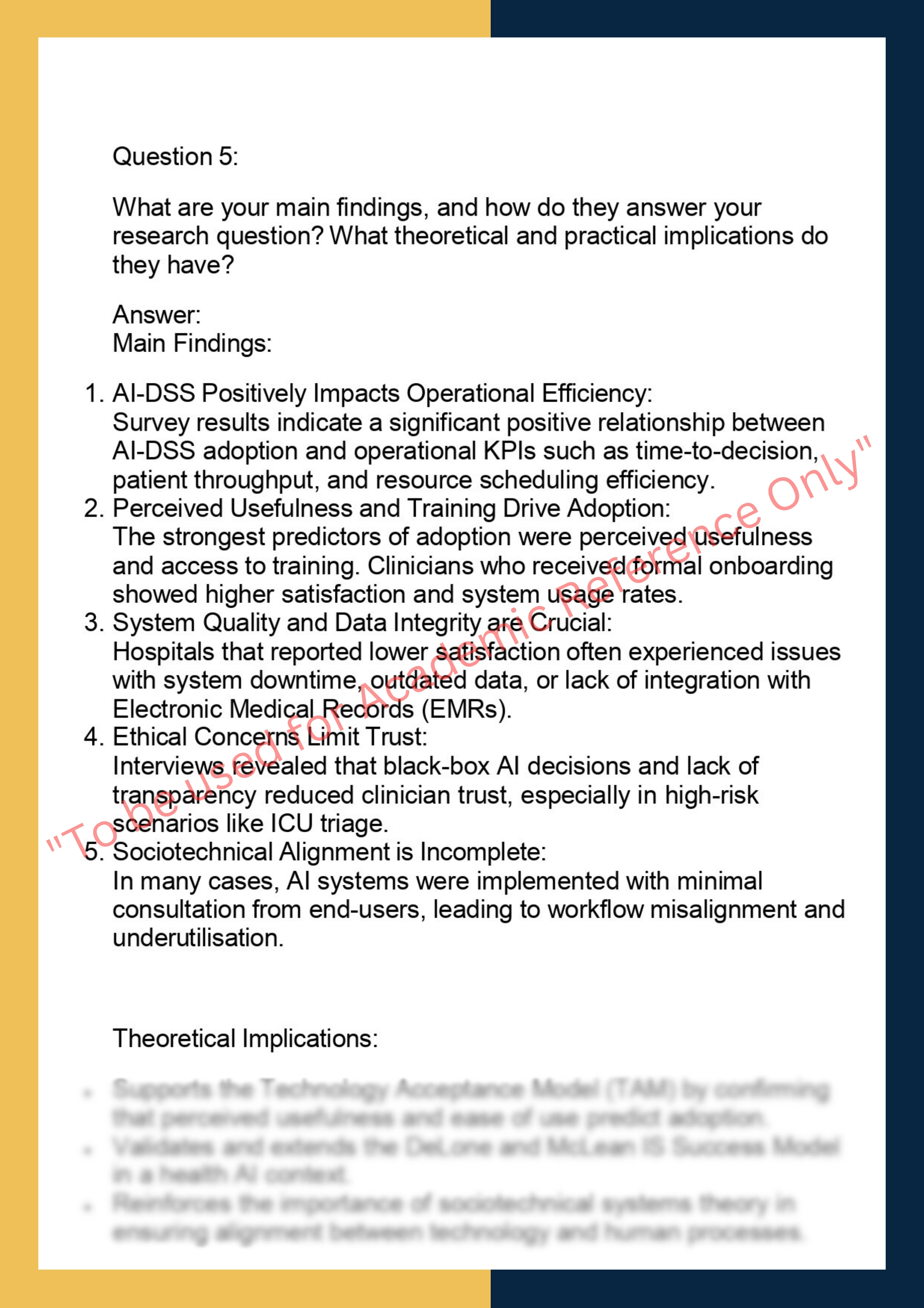 ISYS7000– Information Systems Thesis 5