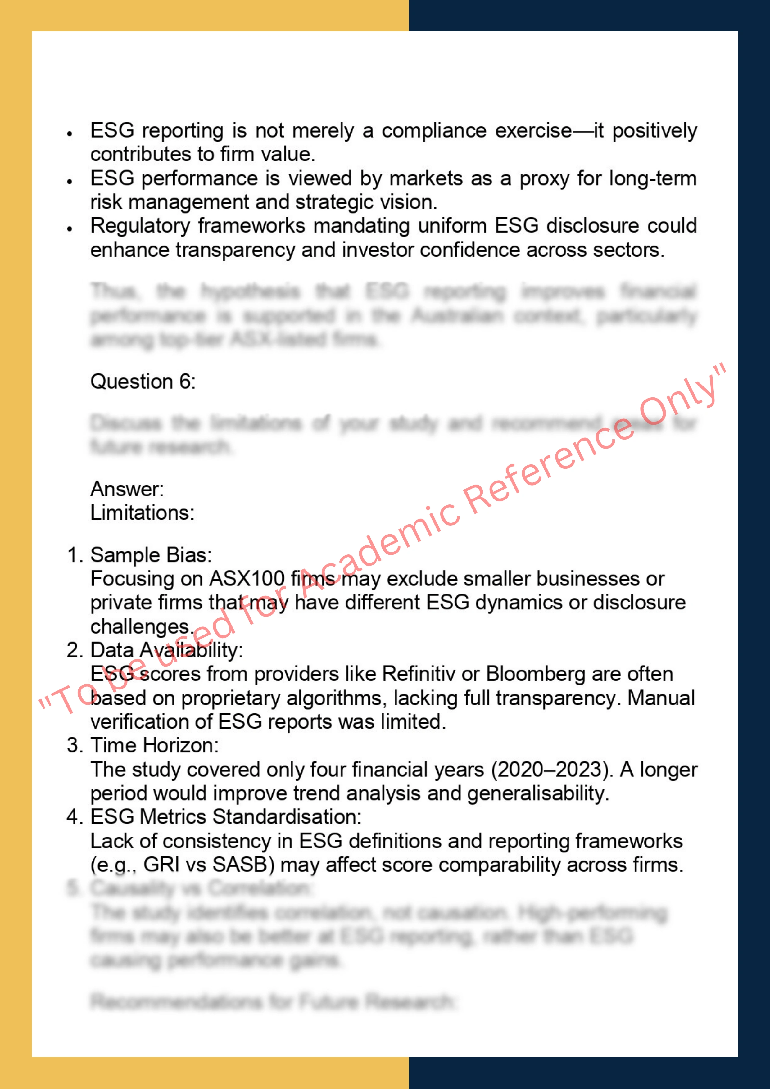 ACCT7001– Accounting Research Project 5