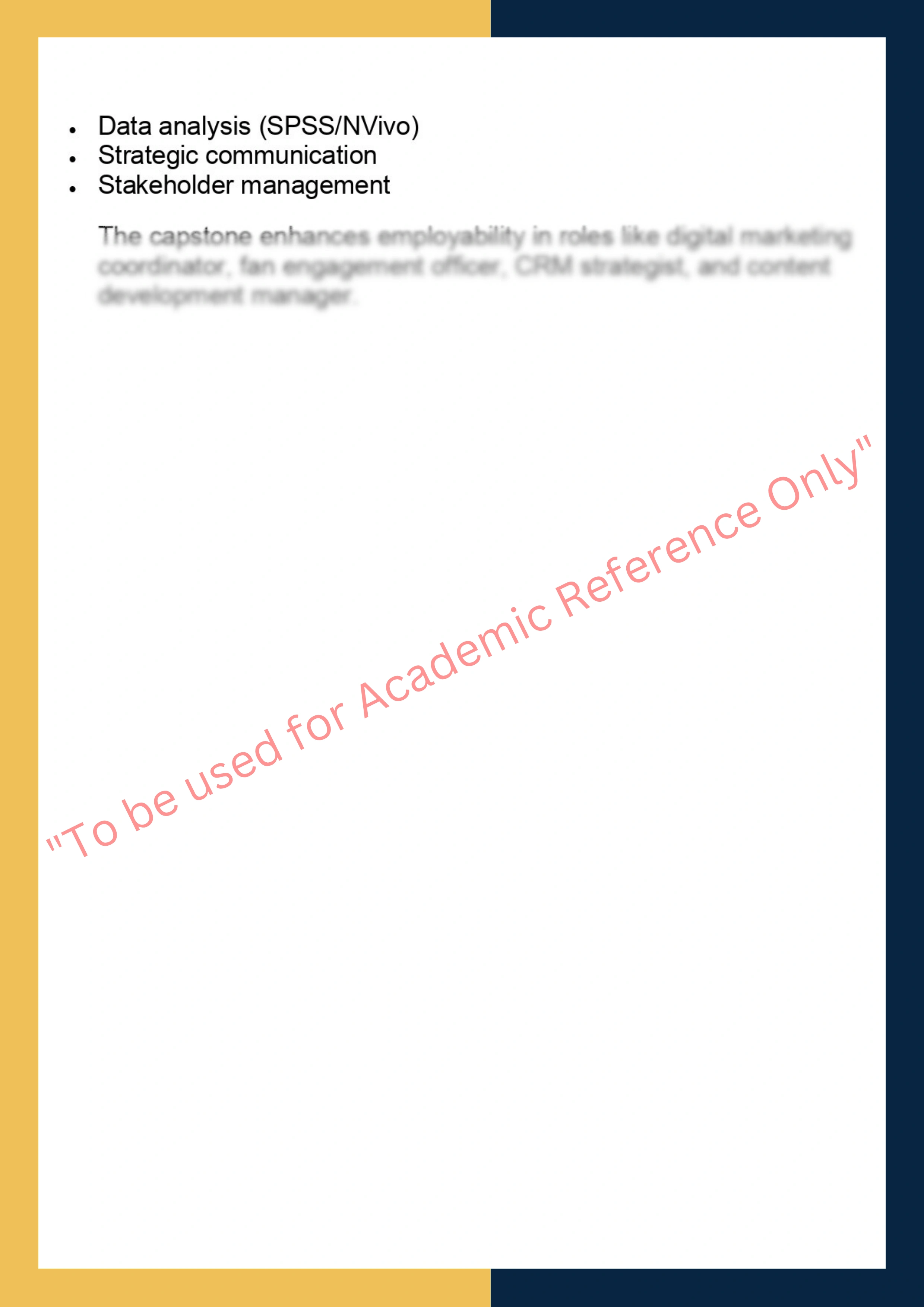 SPRT7000 – Sports Management Capstone 5