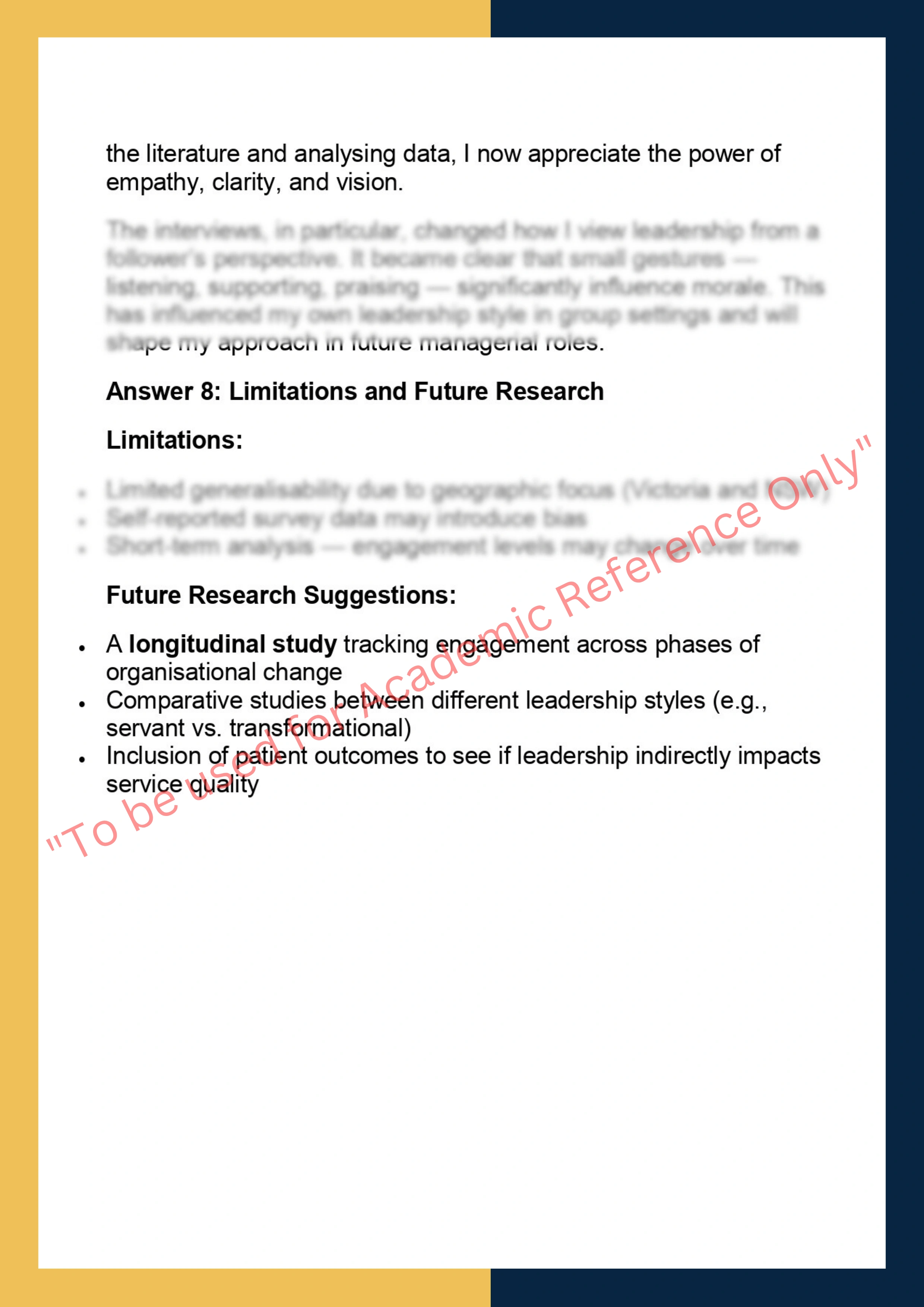 LEAD7001:  Leadership Research Project 5