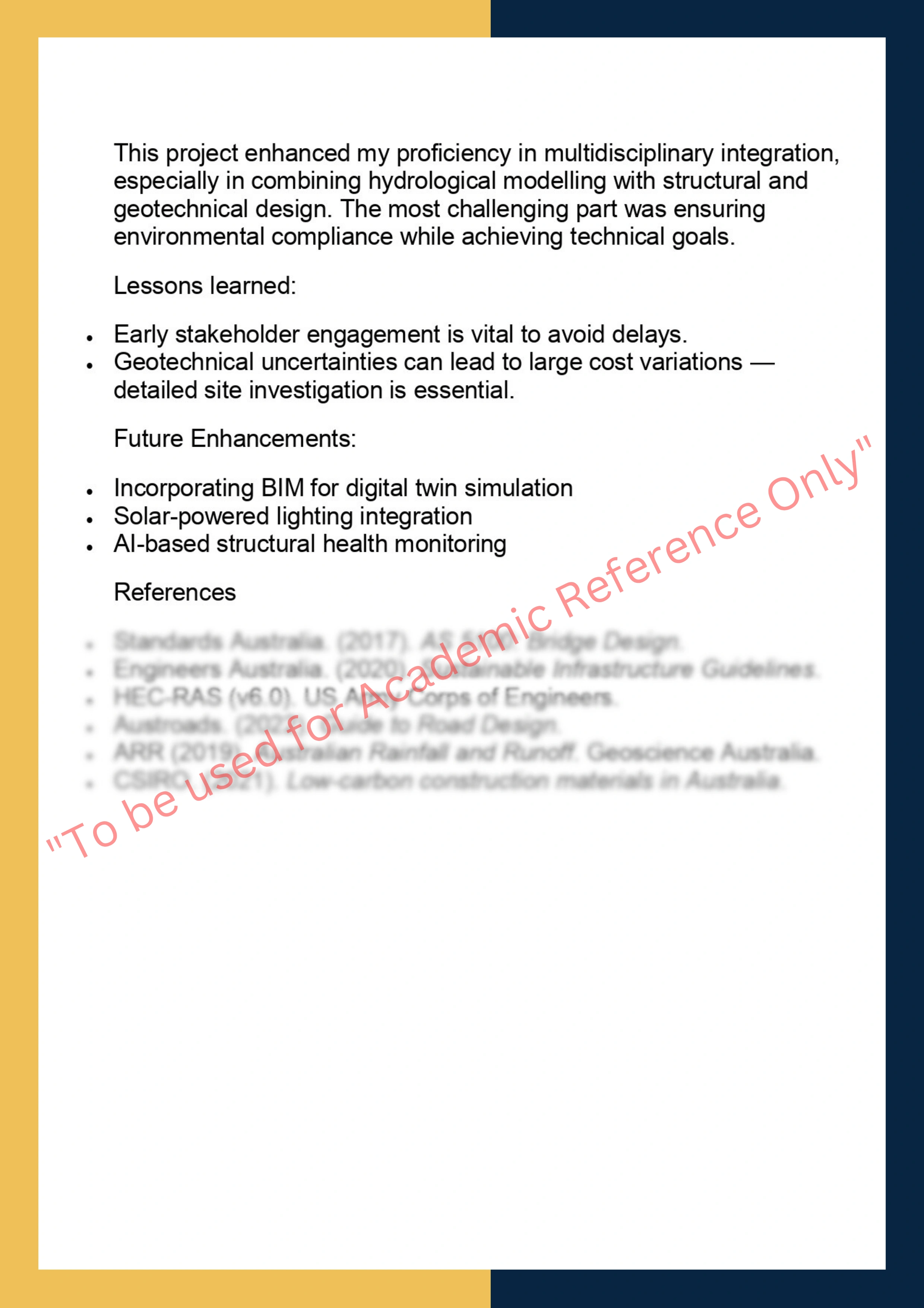 CIVL7100: Civil Engineering Design Project 5