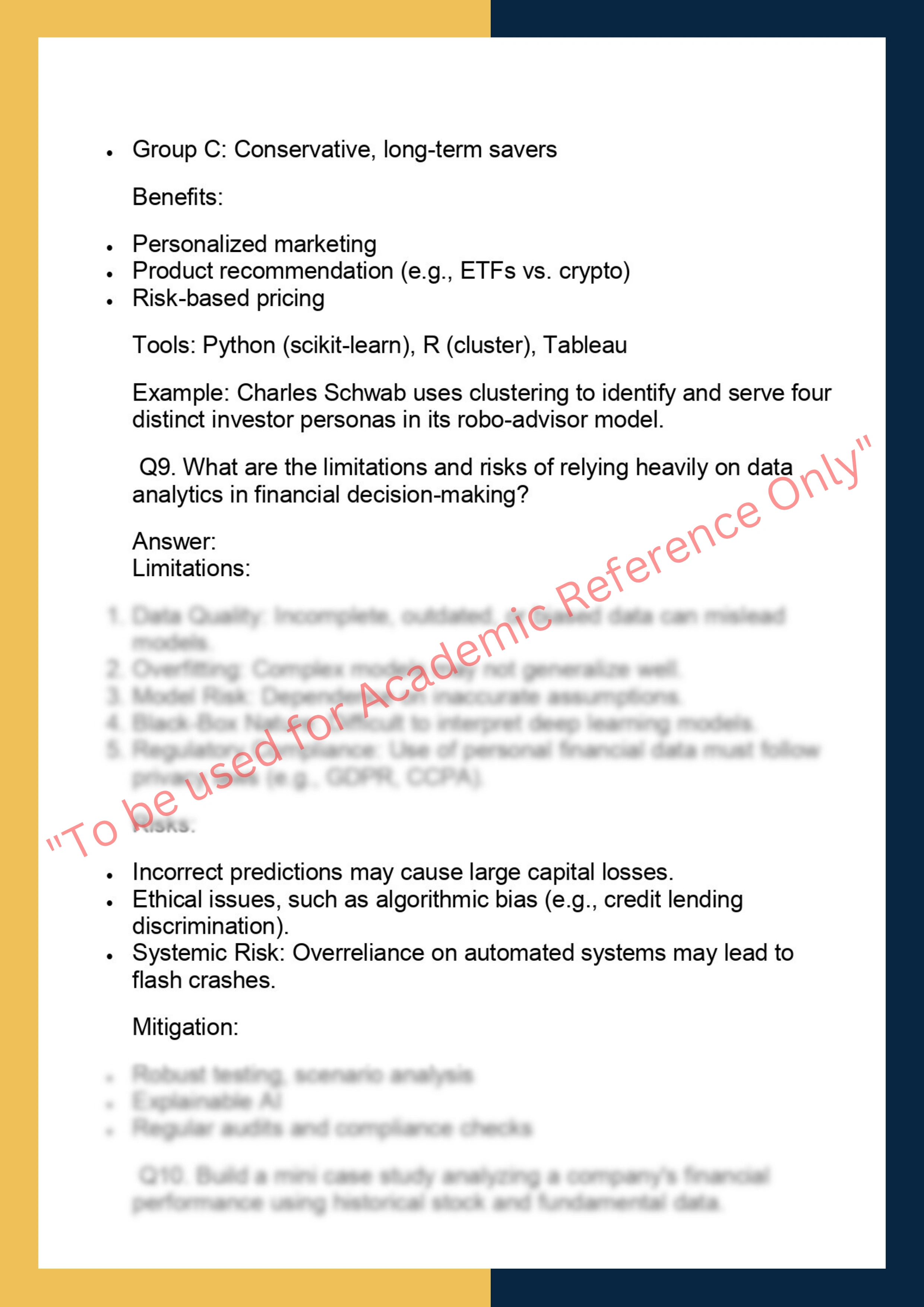 FINC6025 –  Financial Data Analytics 5