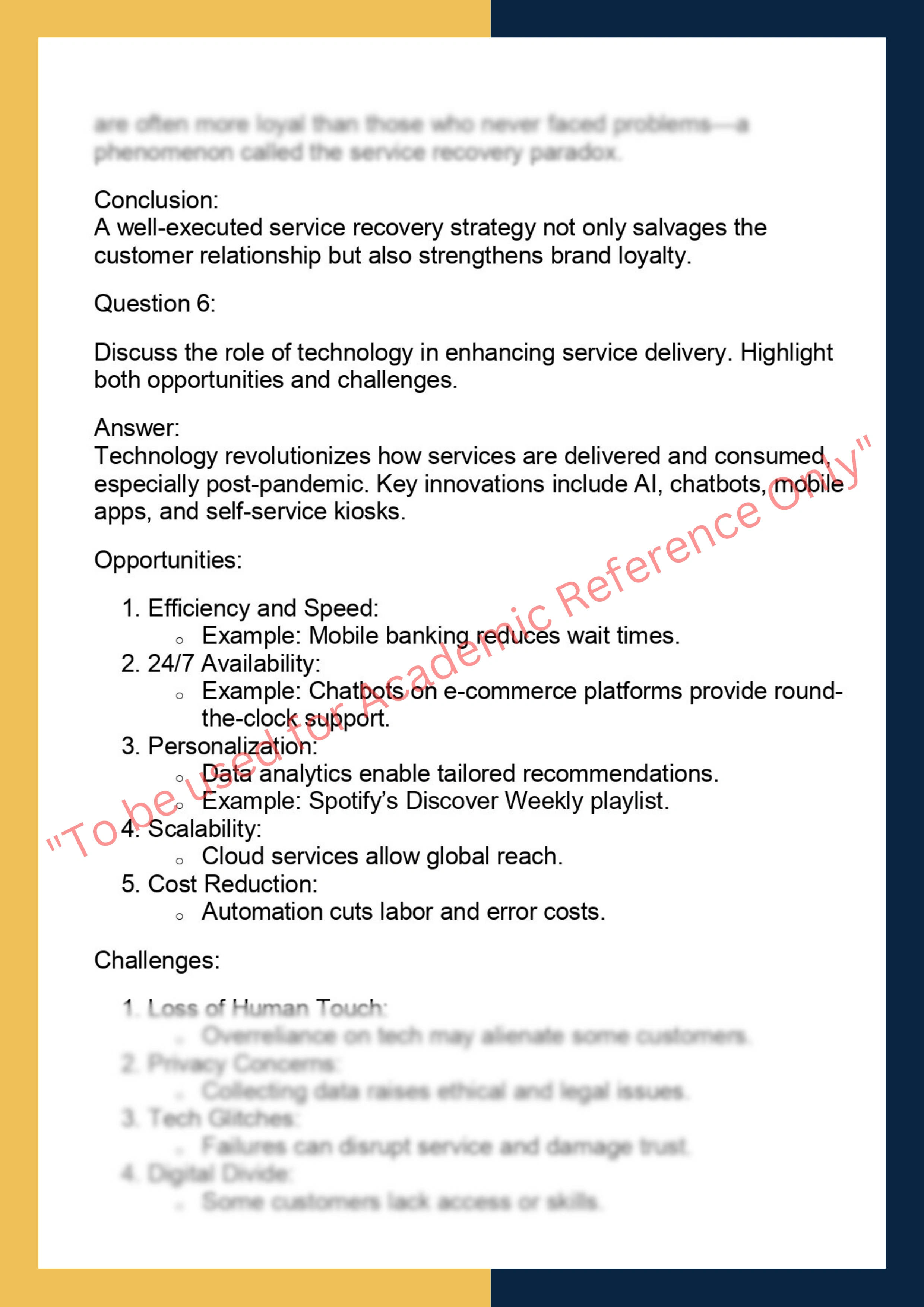 MKTG6006 -  Services Marketing 5