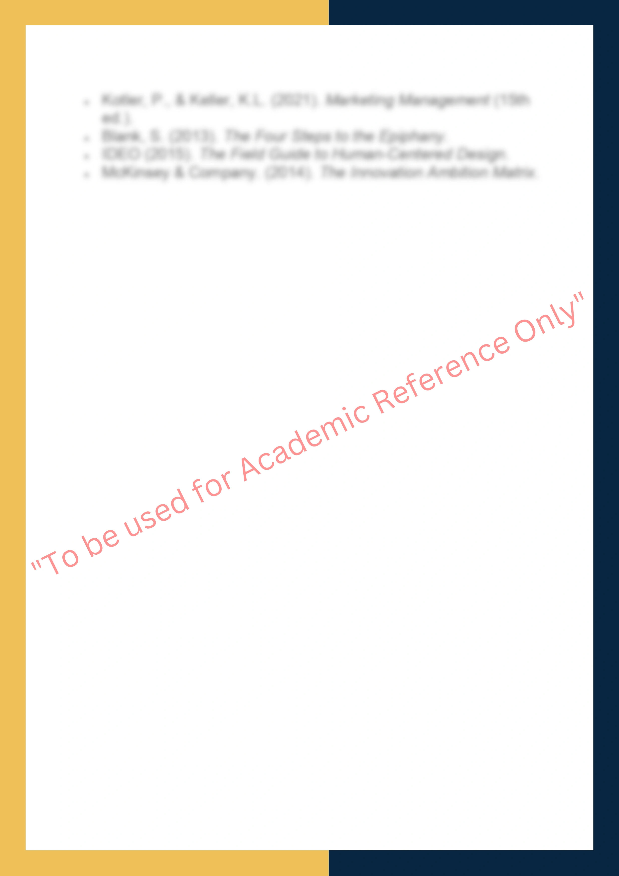 MKTG6011 - Product Innovation and Marketing  Strategy 5