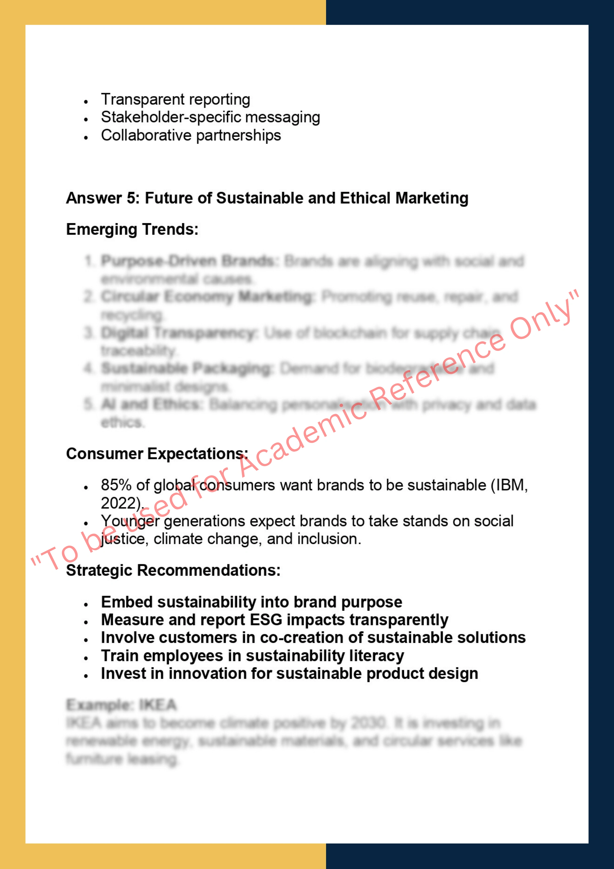 MKTG6014 - Sustainable and Ethical Marketing 5
