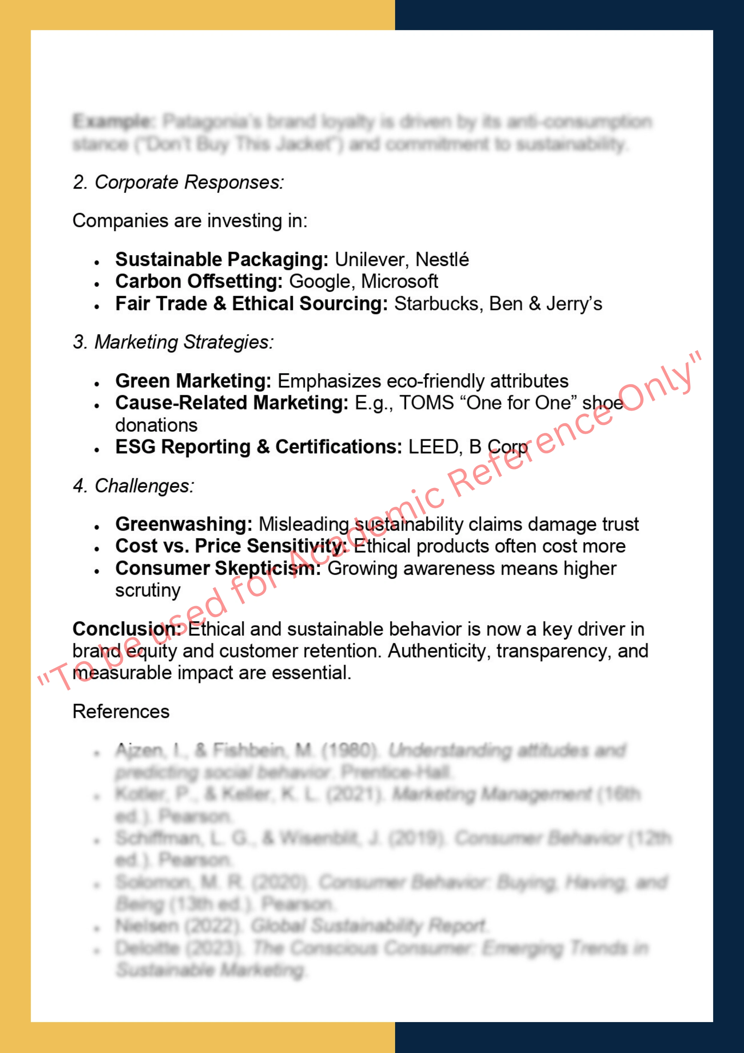 MRKT531: Consumer Behavior and Decision  Making 5