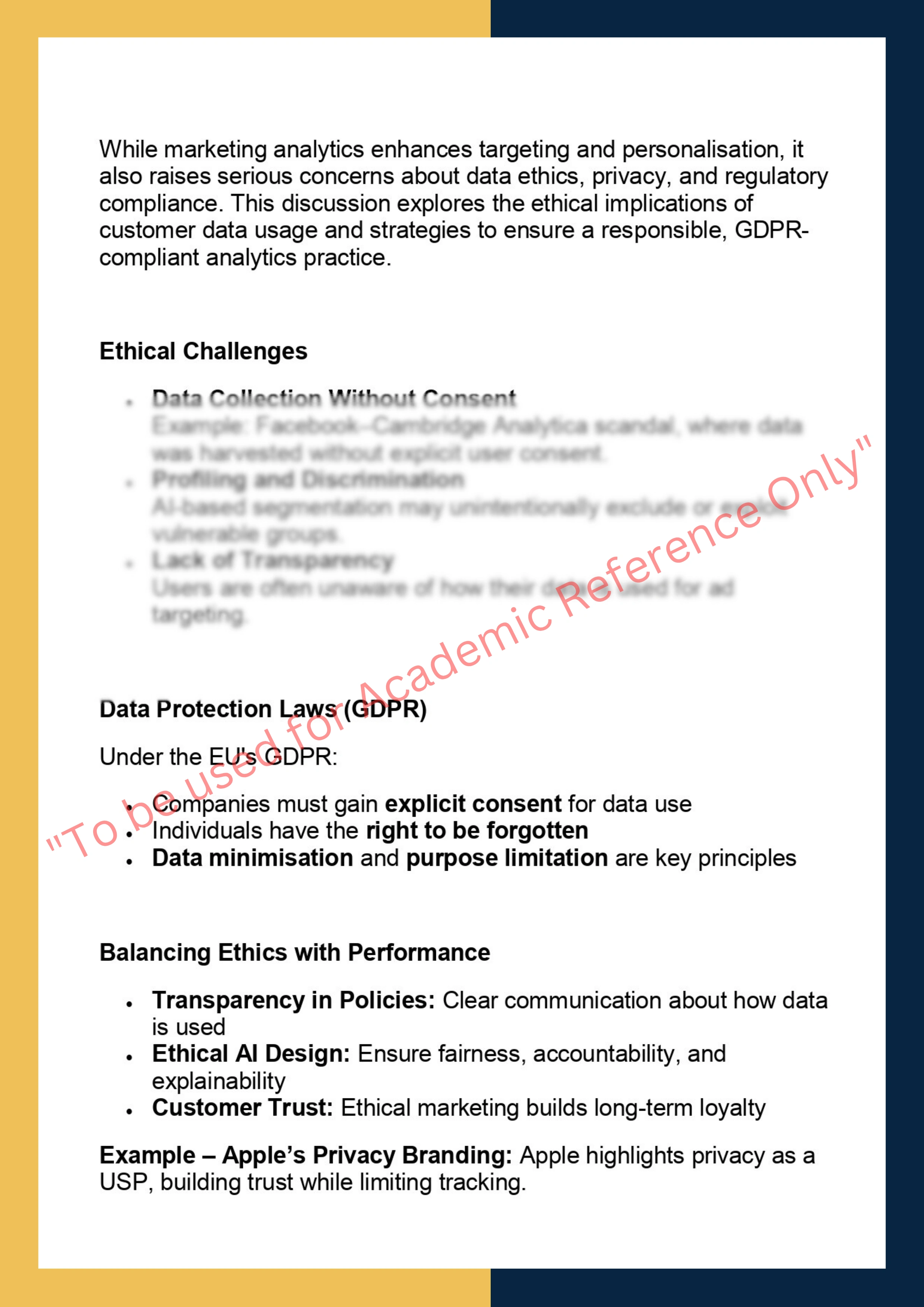 MK7007 –  Marketing Analytics 5
