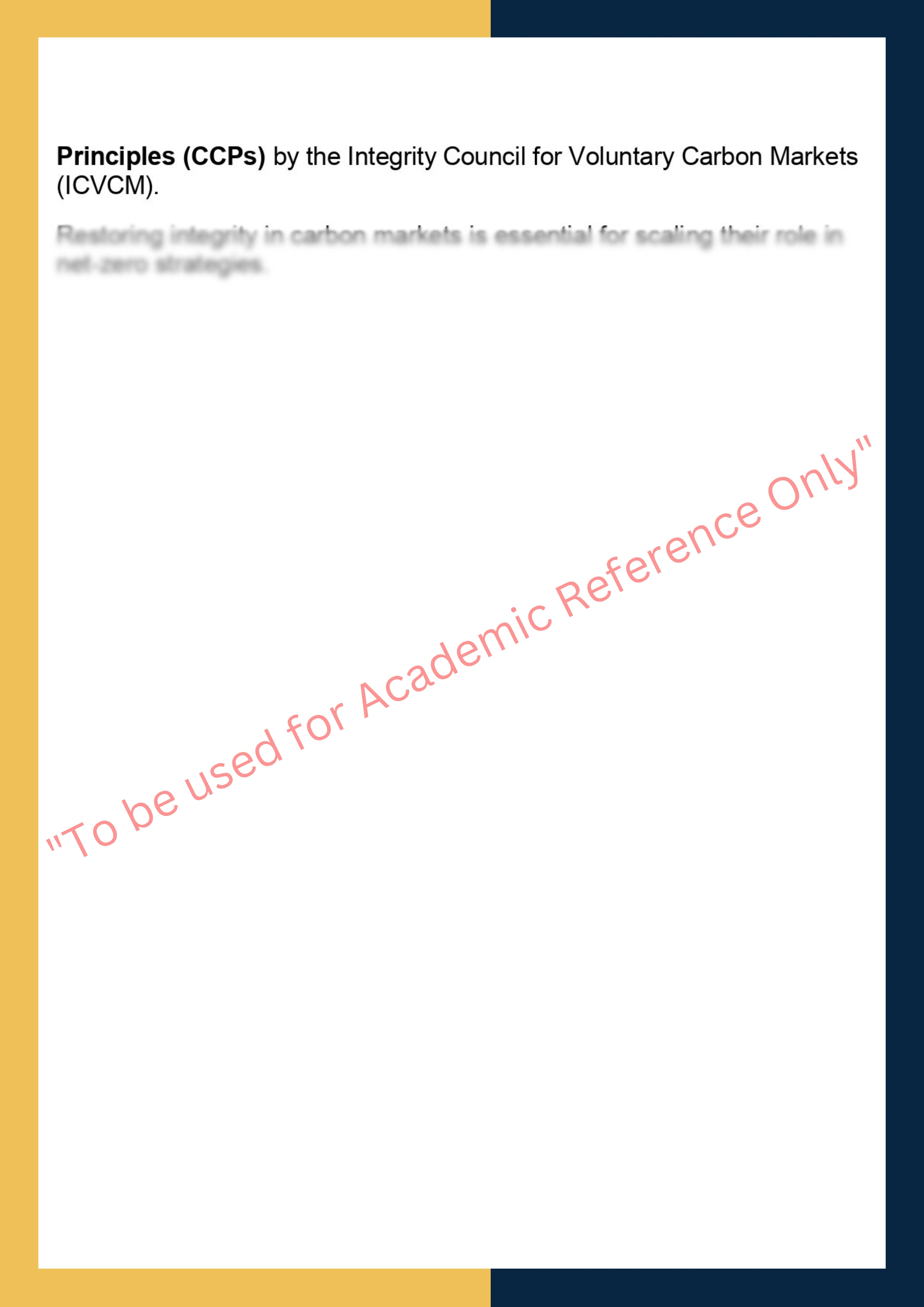 FINC6036 – Climate Finance and Carbon Markets 5