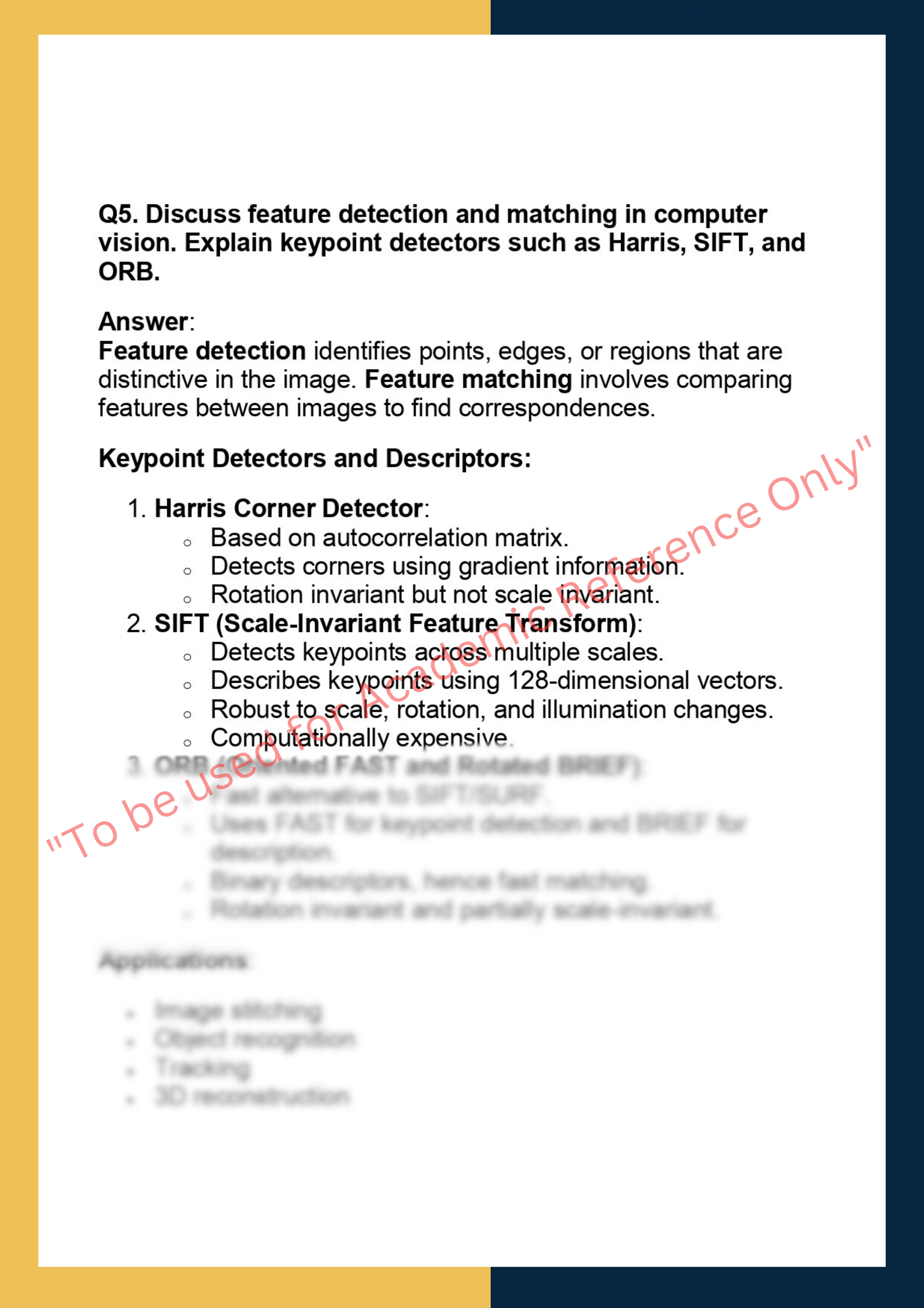 DS5008 – Computer Vision & Image  Processing 5