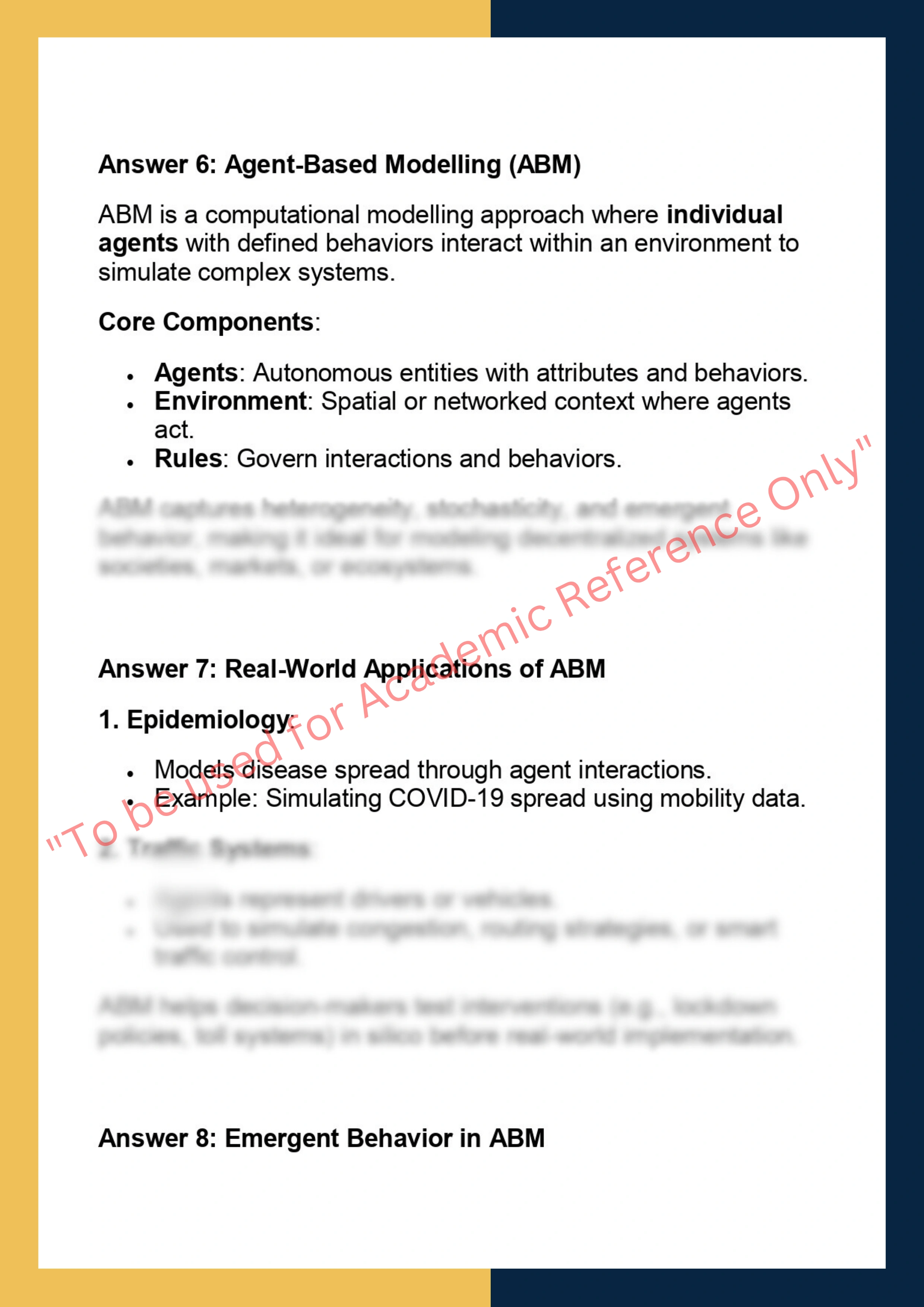 DS5010 – Reinforcement Learning & Agent-Based Modelling 5