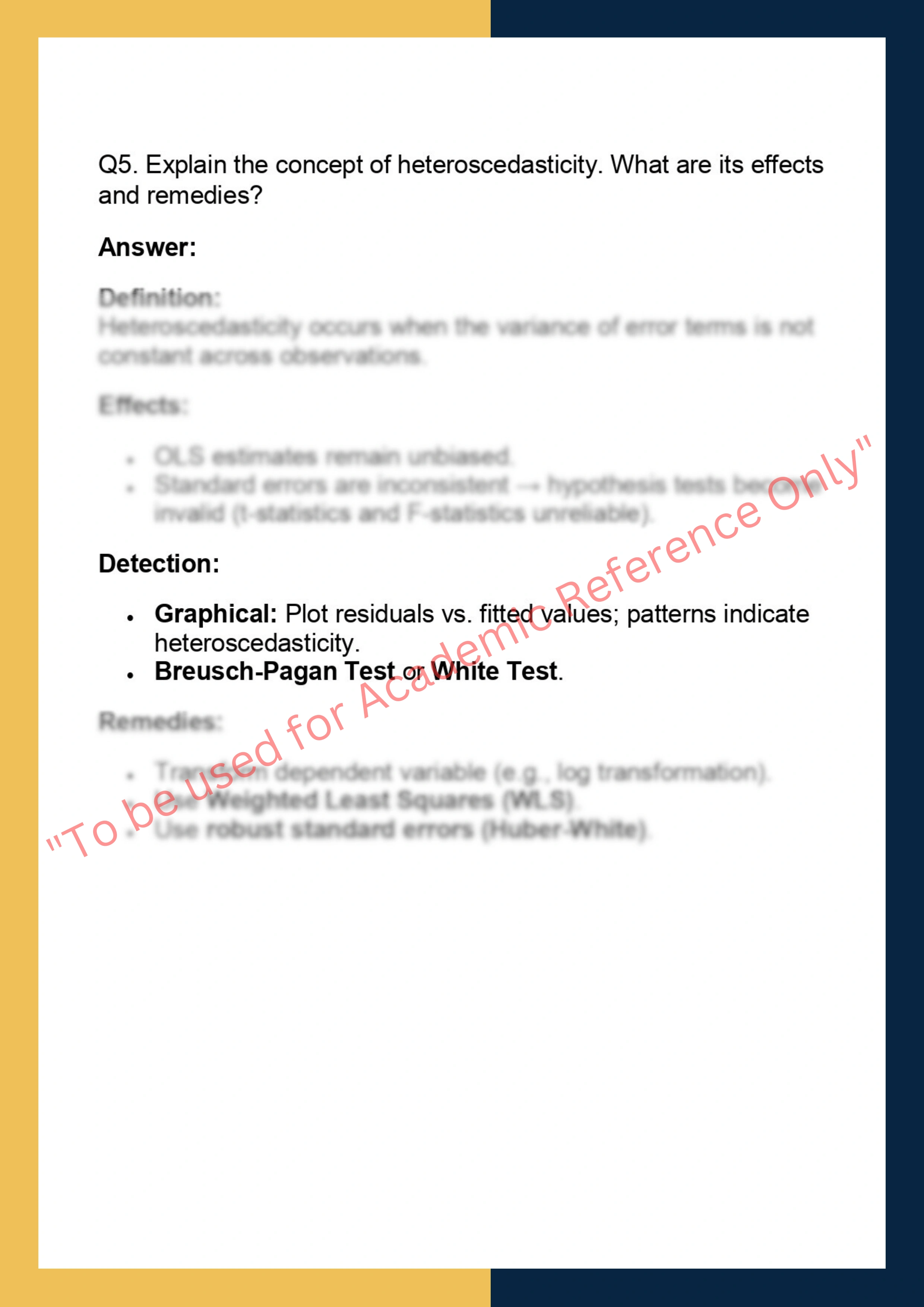 DS6002– Linear Models & Regression 5