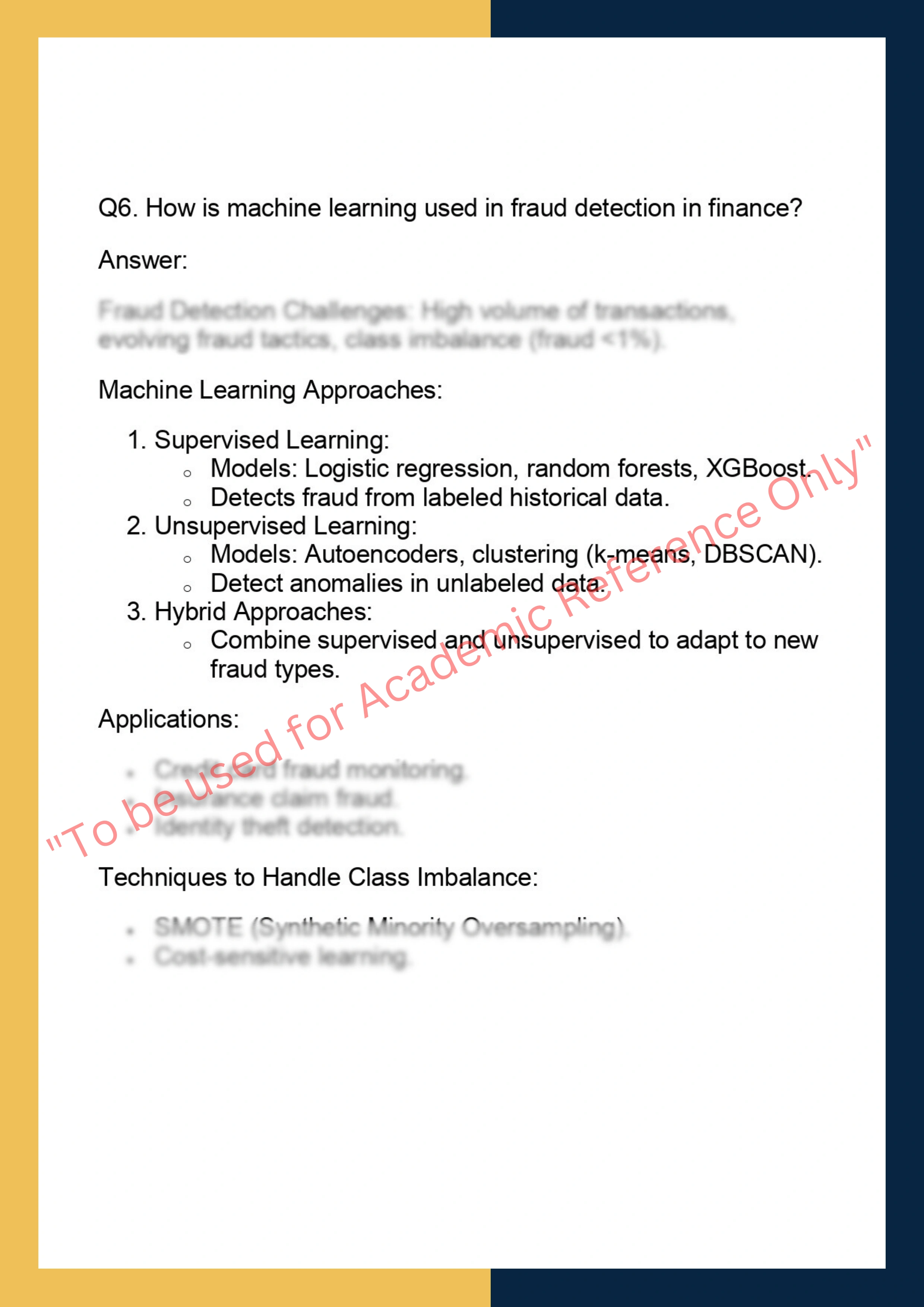 DS6007 – Data Science for Finance & Risk  Analytics 5