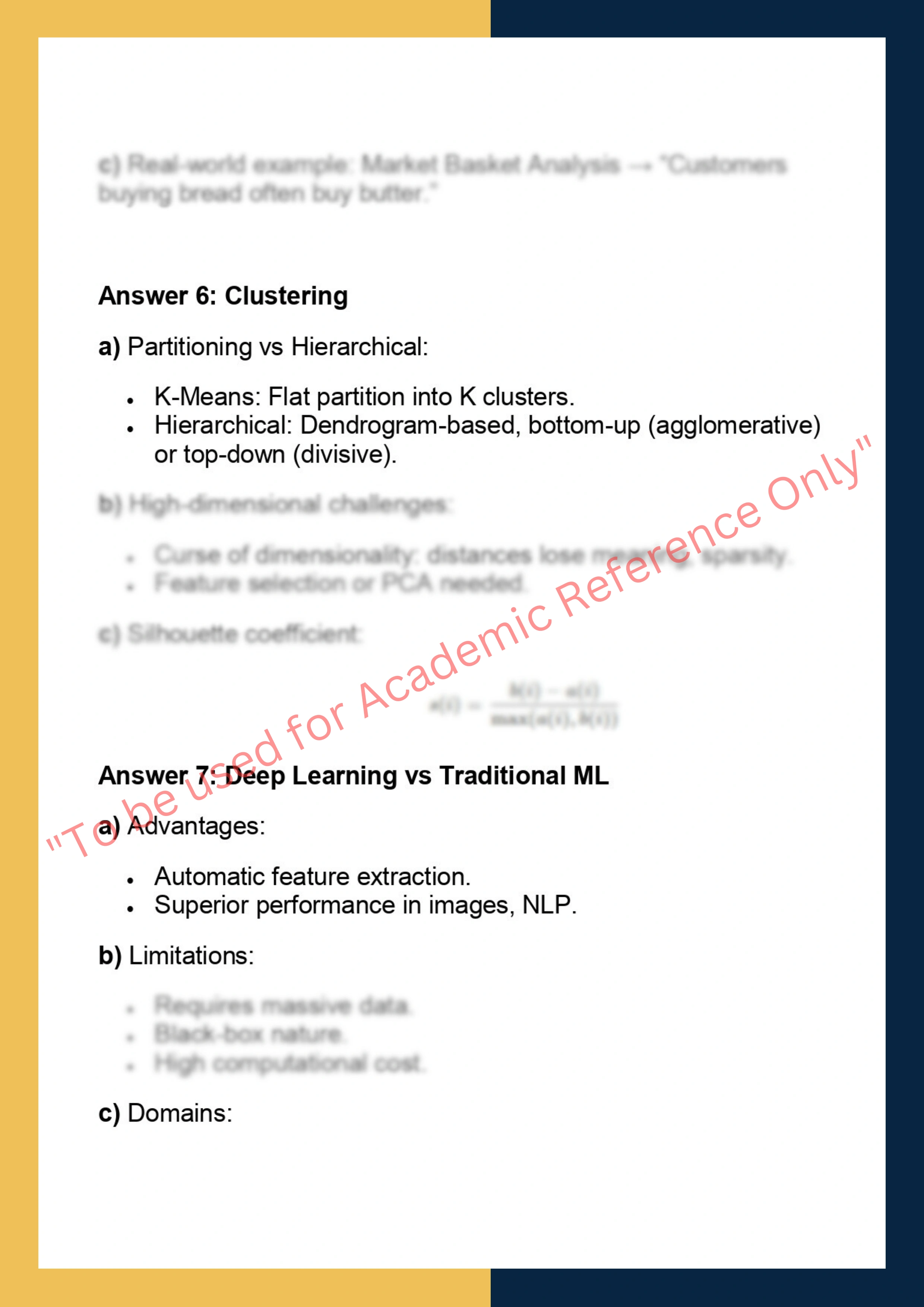 Machine Learning and Data  Mining 5