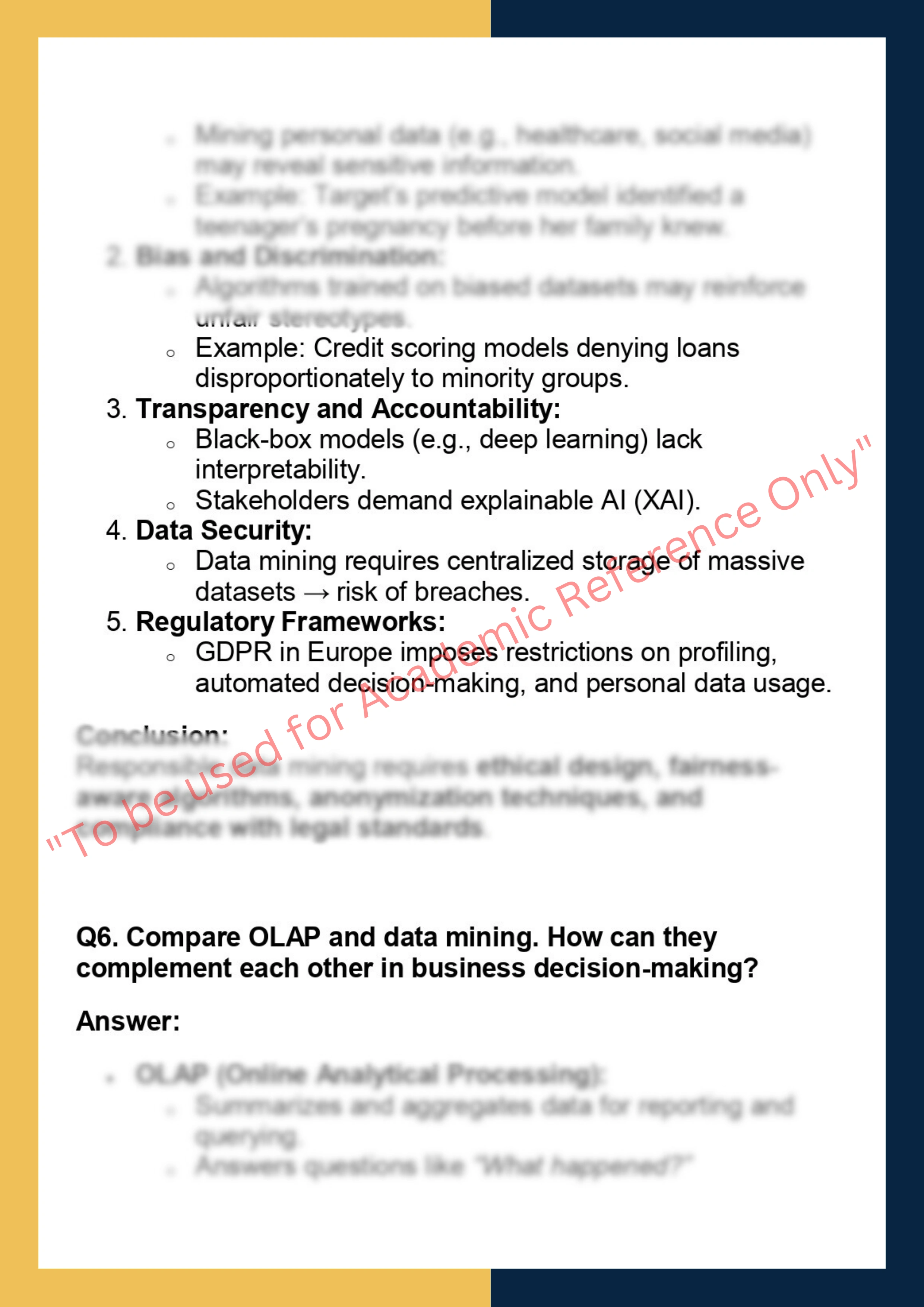 ECS607U –  Data Mining 5