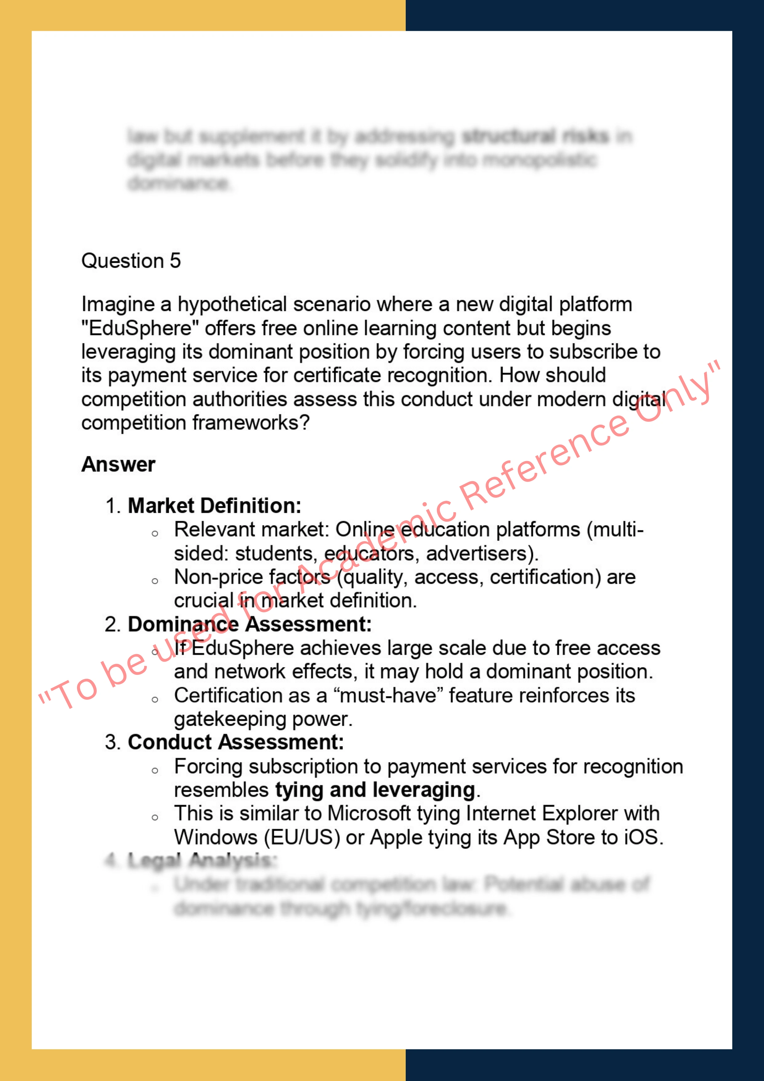 LAWS90171 – Competition in Digital Markets 5