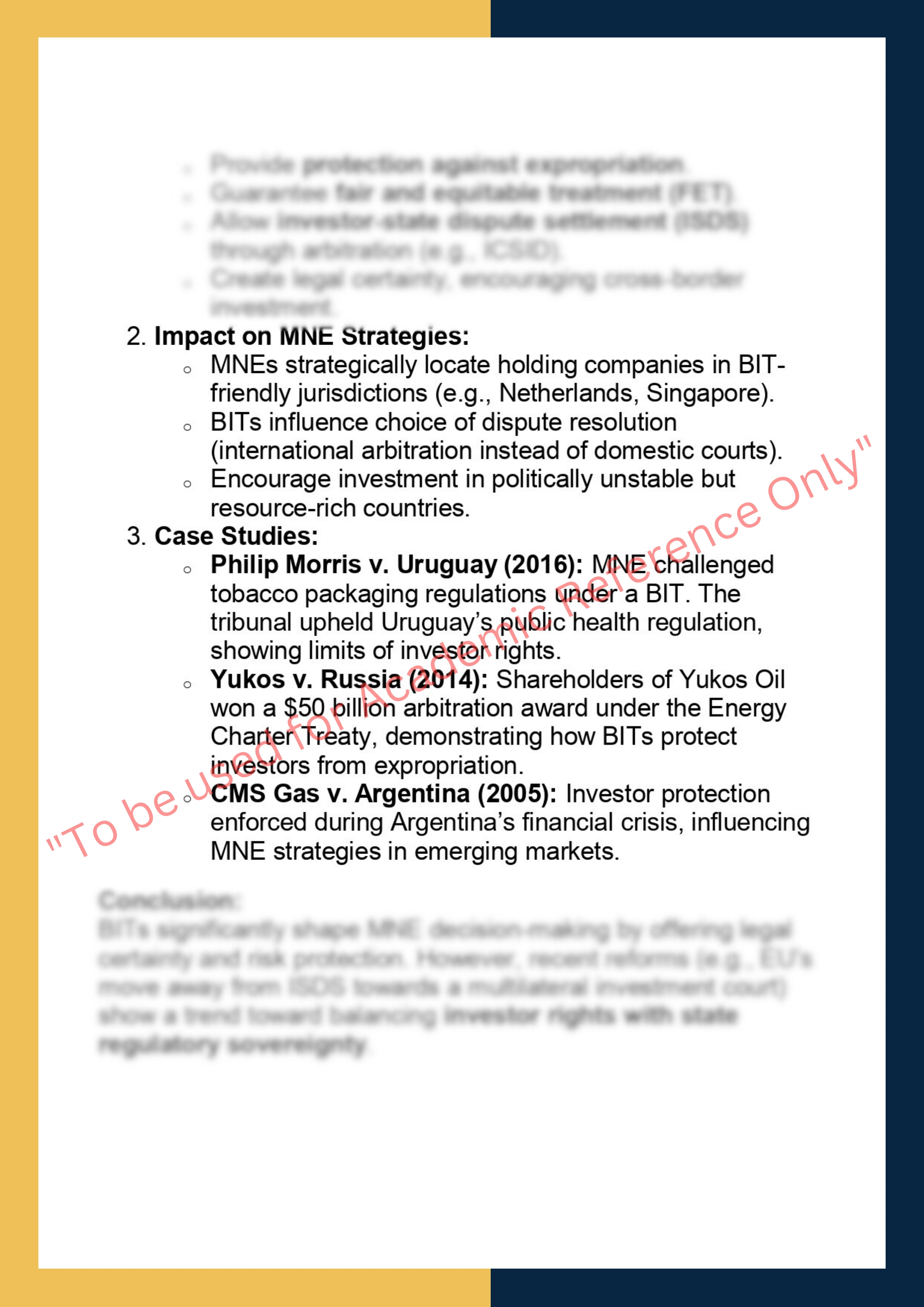 SOLM030 – Multinational Enterprises: Business and Legal Organisation 5