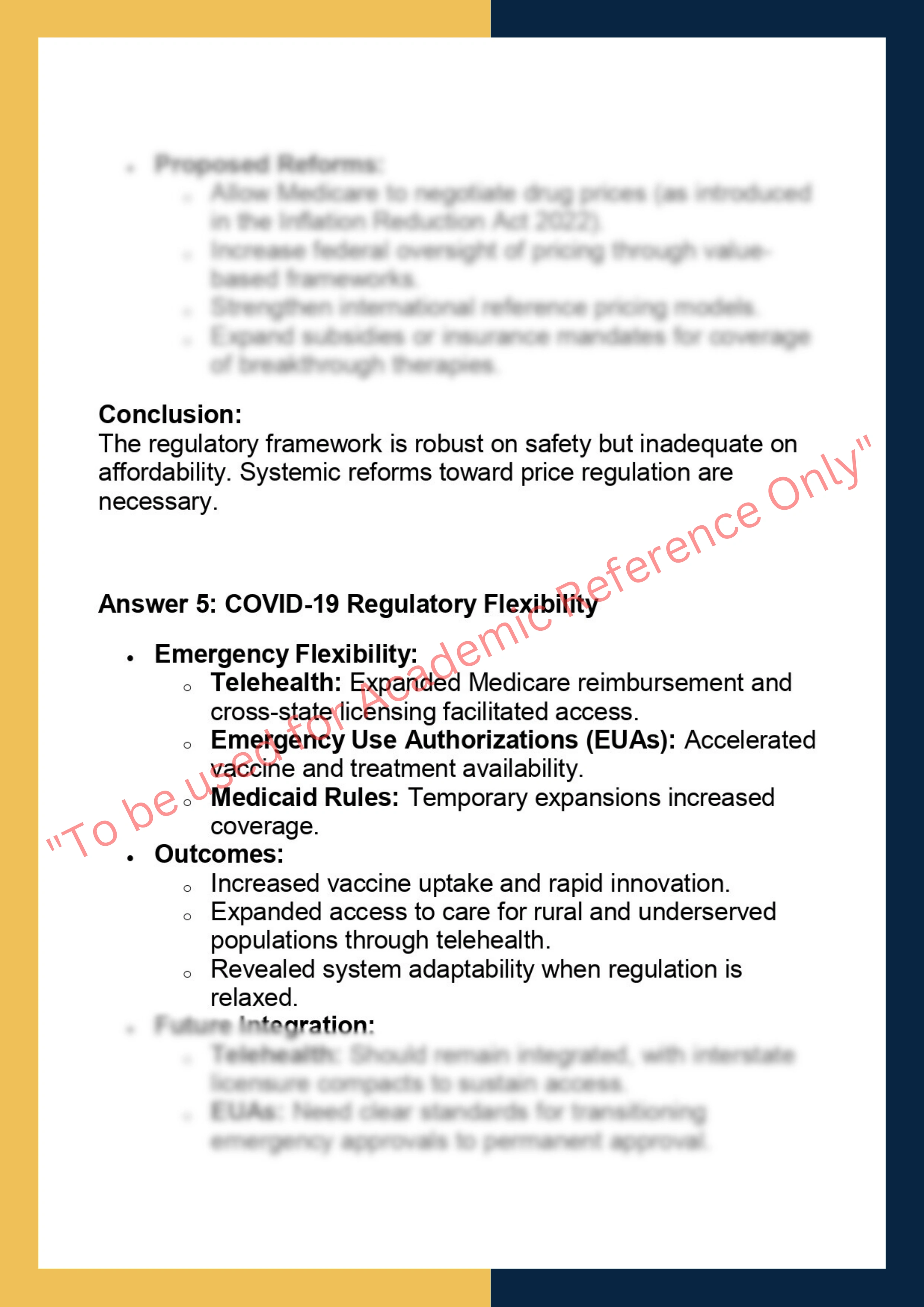 SOLM111– Regulating Health Systems 5