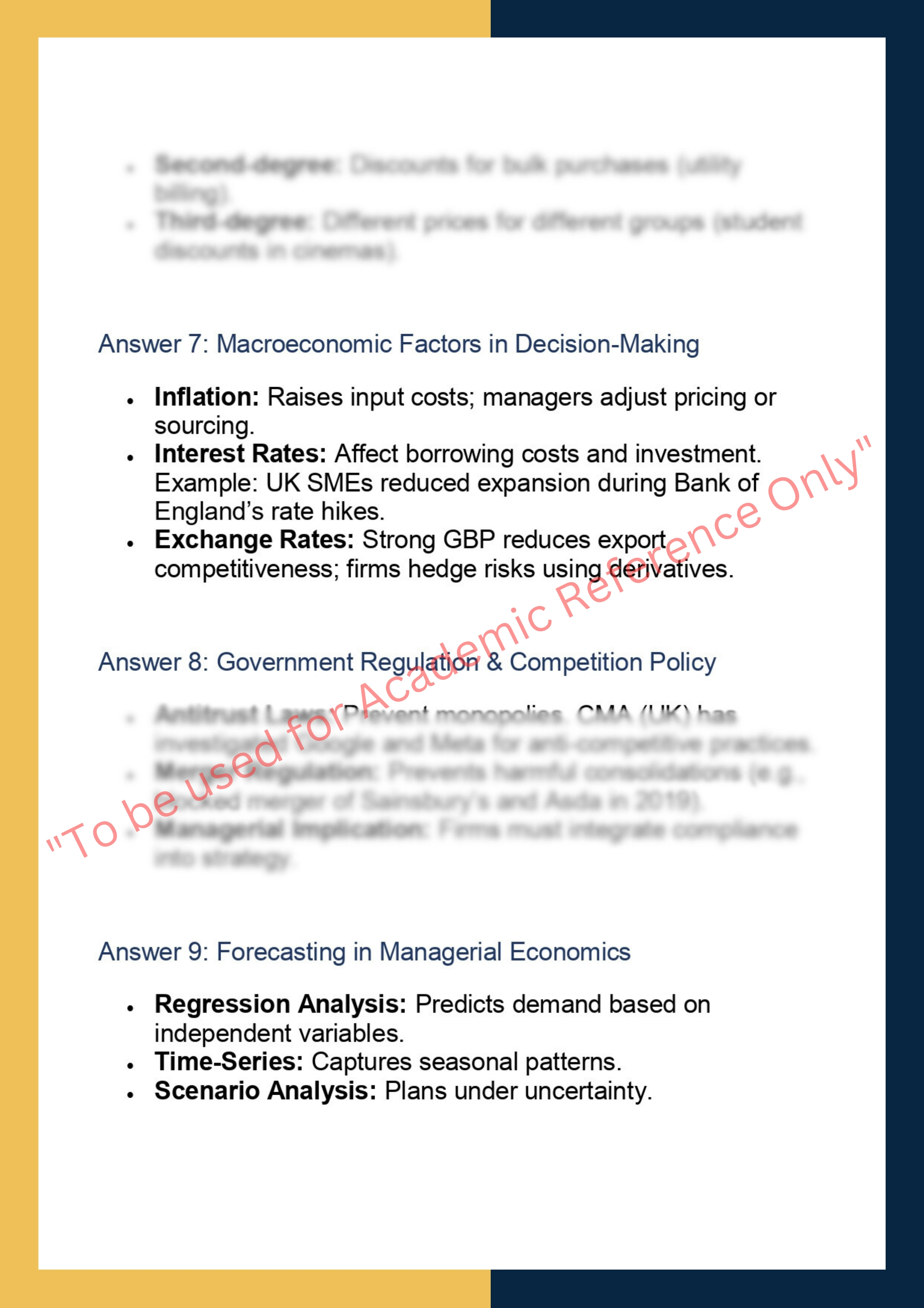 ECON7035  Managerial Economics 5