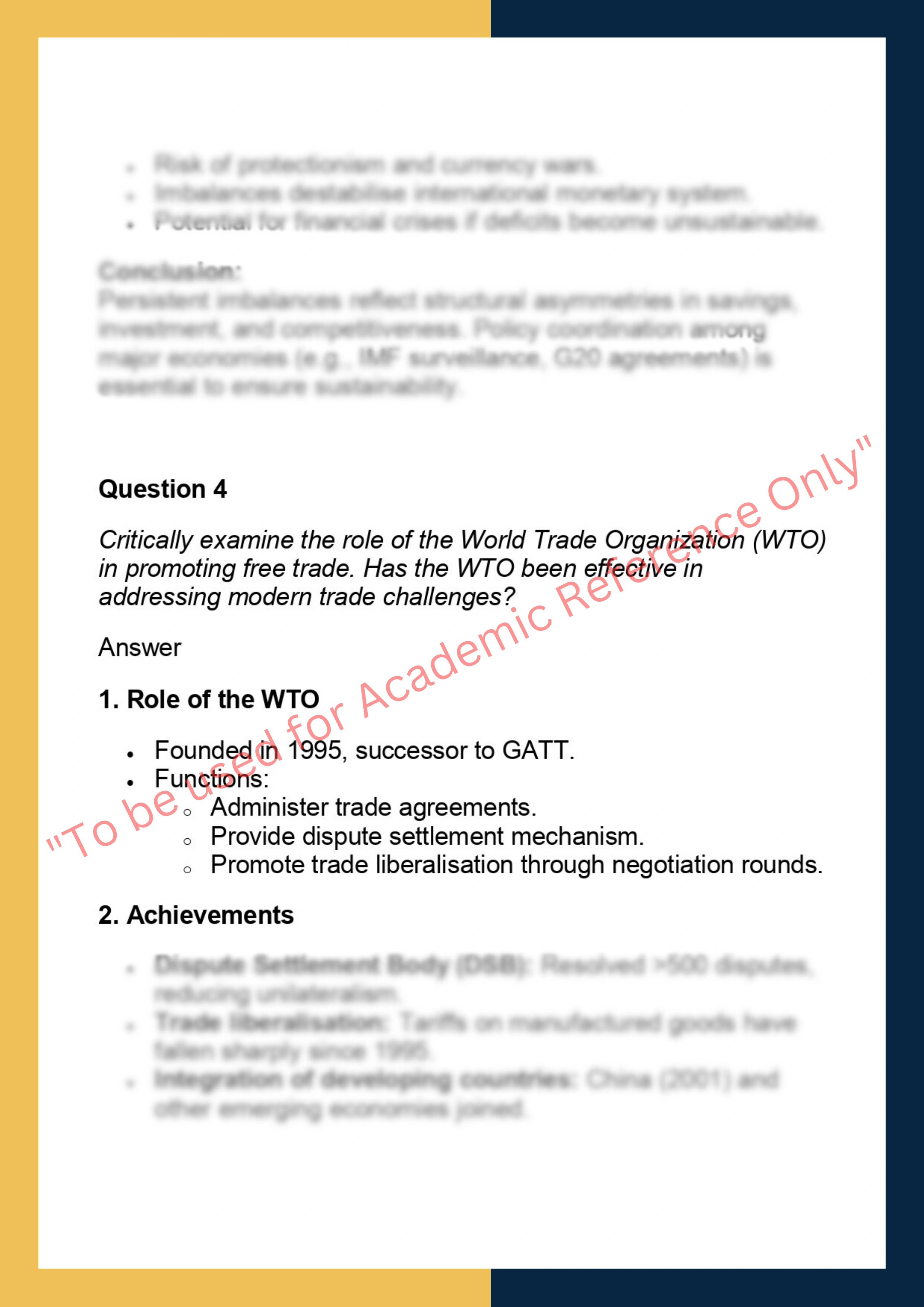 ECNM7020 –  International Economics 5