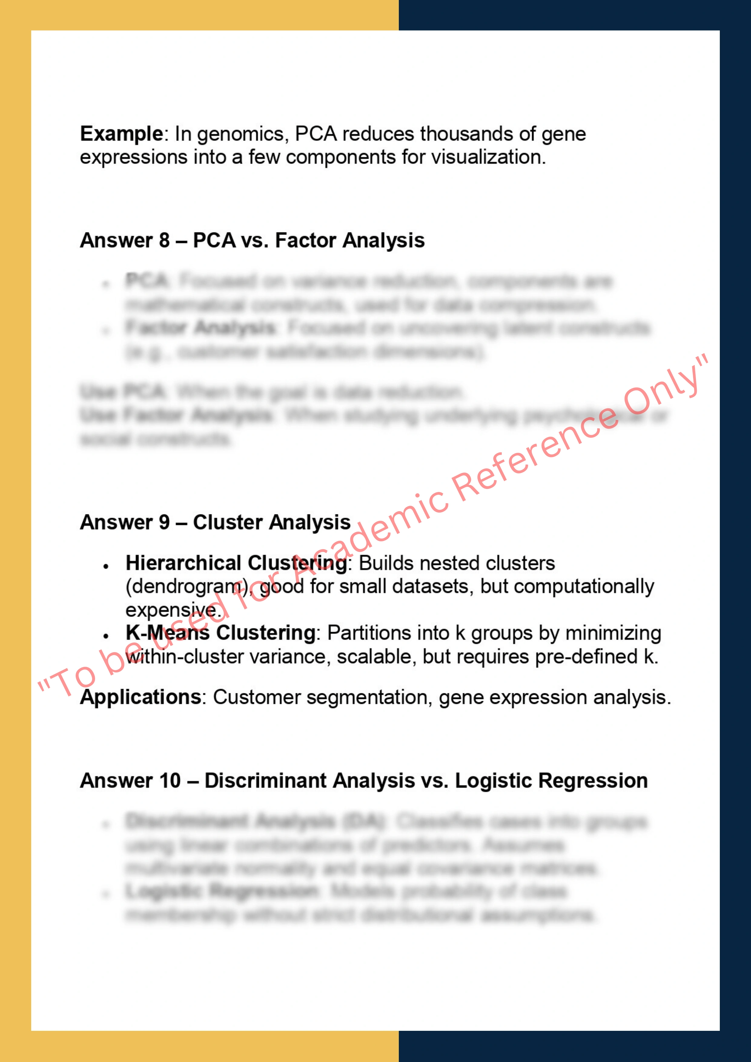 TO 567– Data Mining and Applied Multivariate Analysis 5