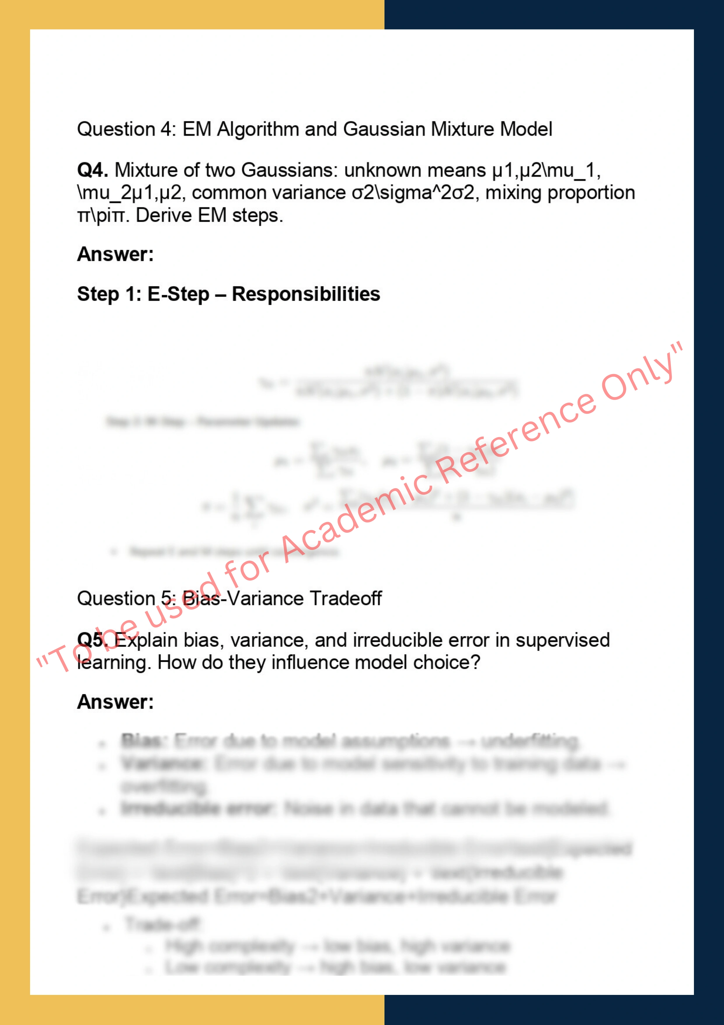 STAT 479 – Statistical Methods for Machine  Learning 5