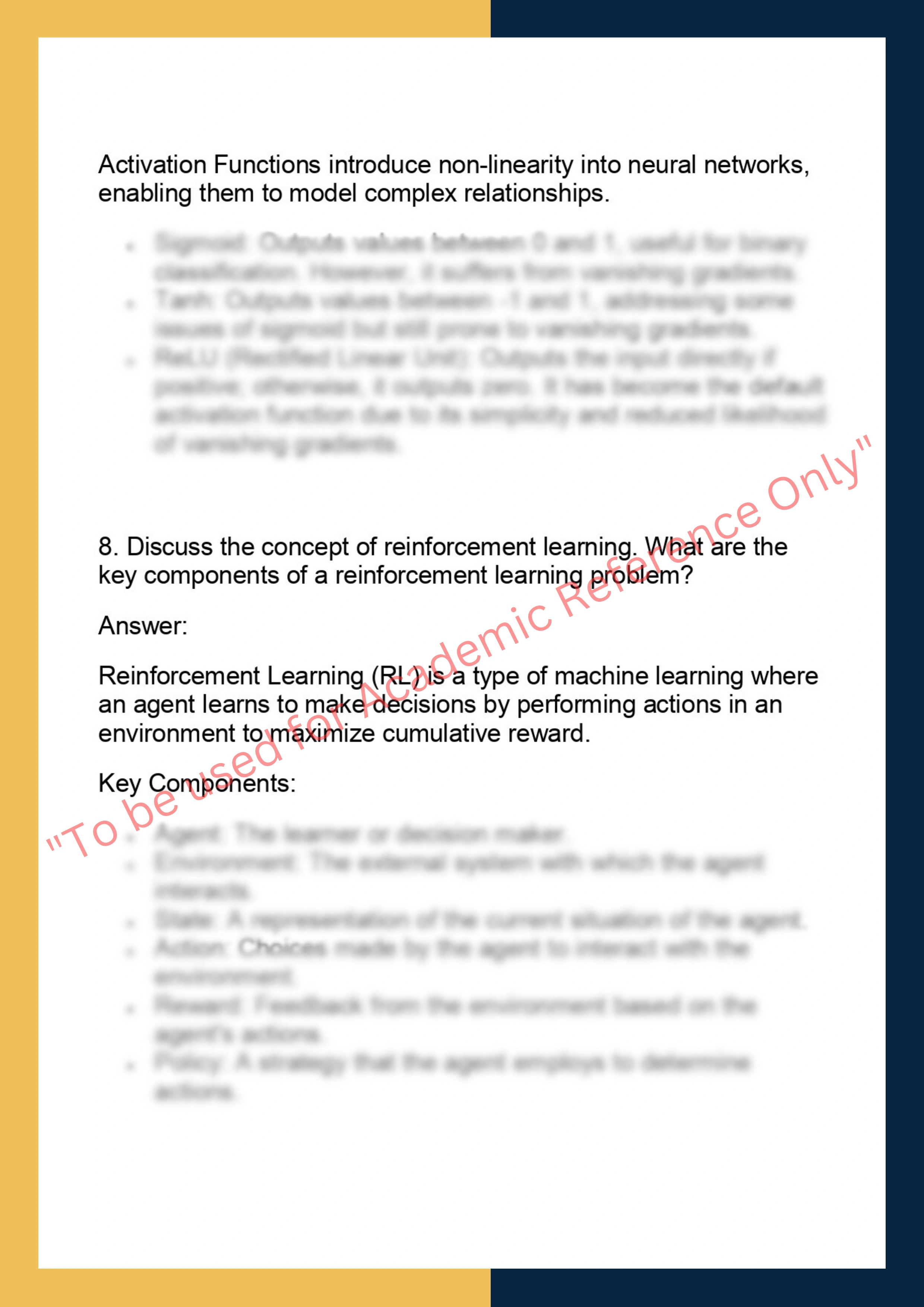 CSCM26 – Advanced Topics in Machine  Learning 5