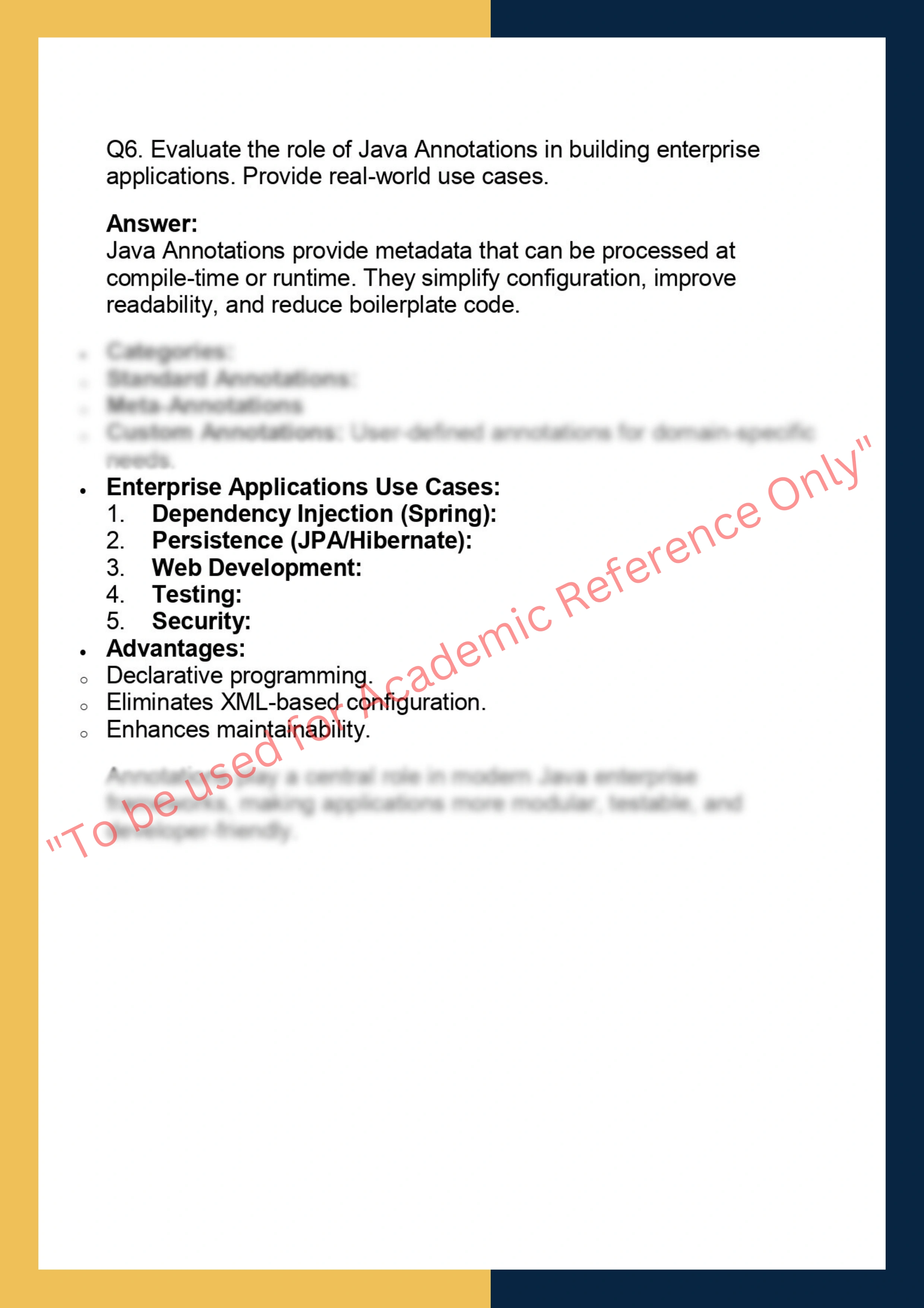 AJP601 – Advanced Java Programming 5