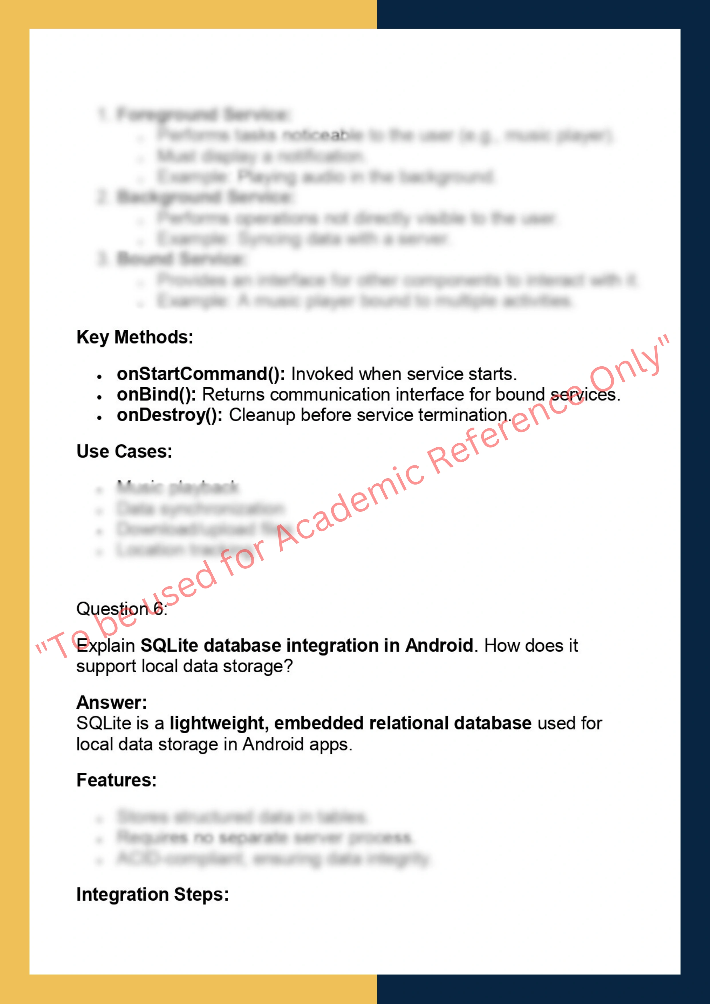 MADJ609 – Mobile Application Development 5