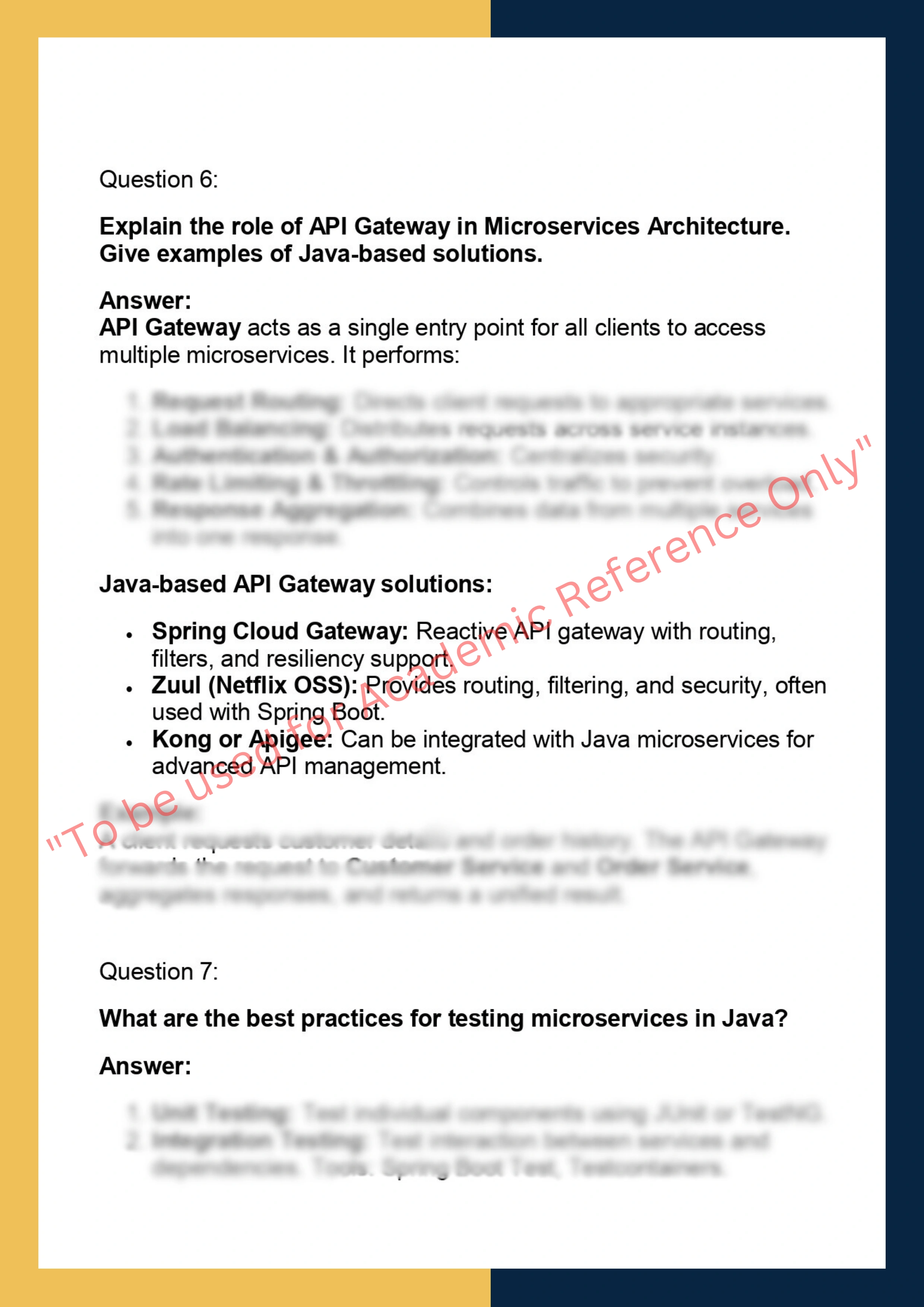 MSAJ612 – Microservices Architecture in Java 5