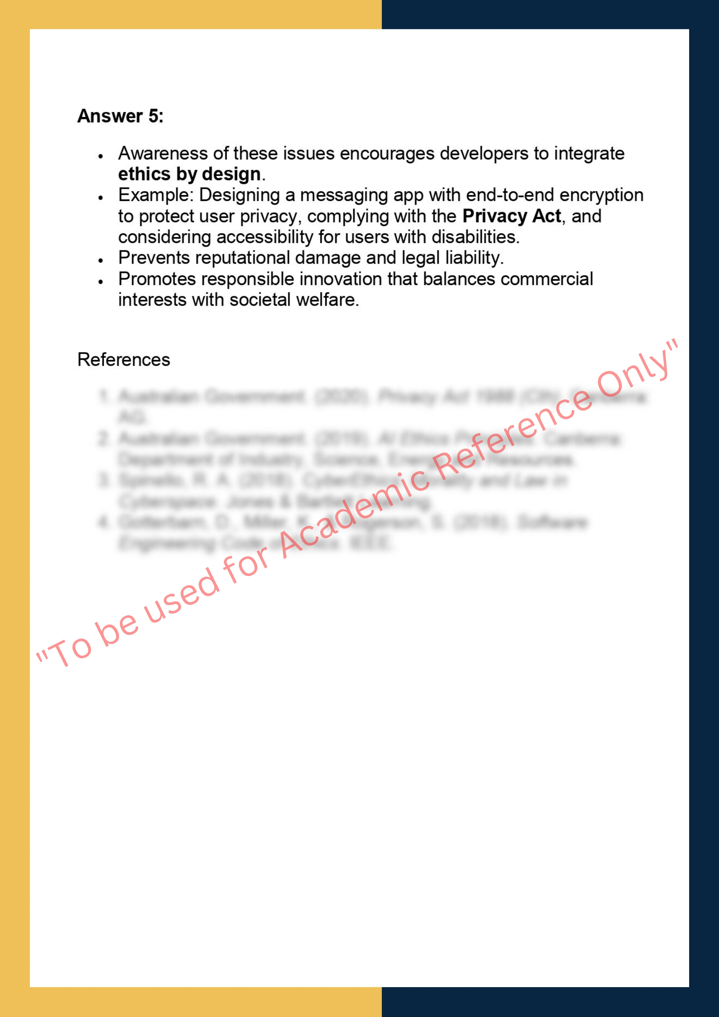 ELS634 – Ethical, Legal & Social Issues in  Software Engineering 5