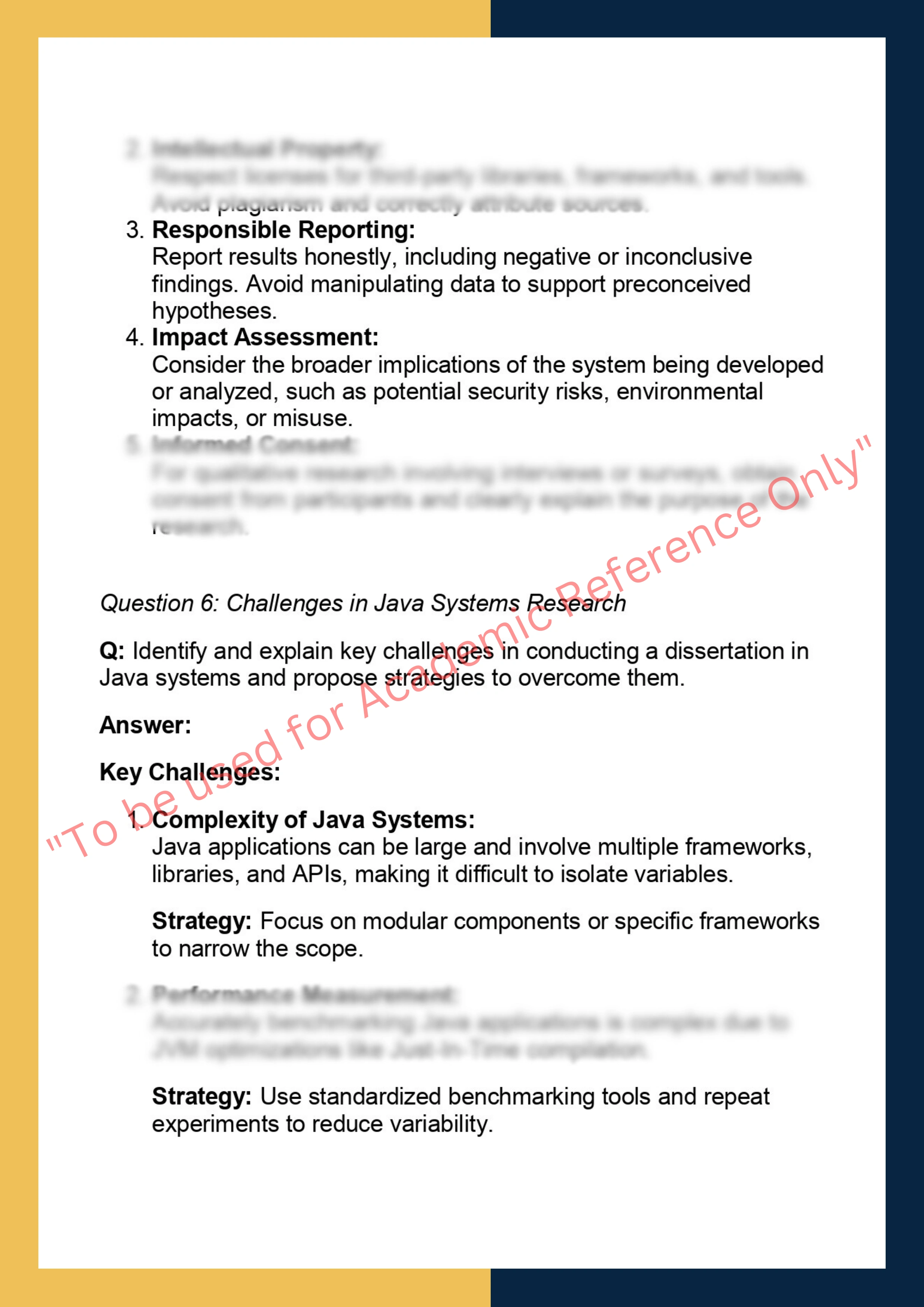 MDJ641 – Master’s Dissertation in Java  Systems 5