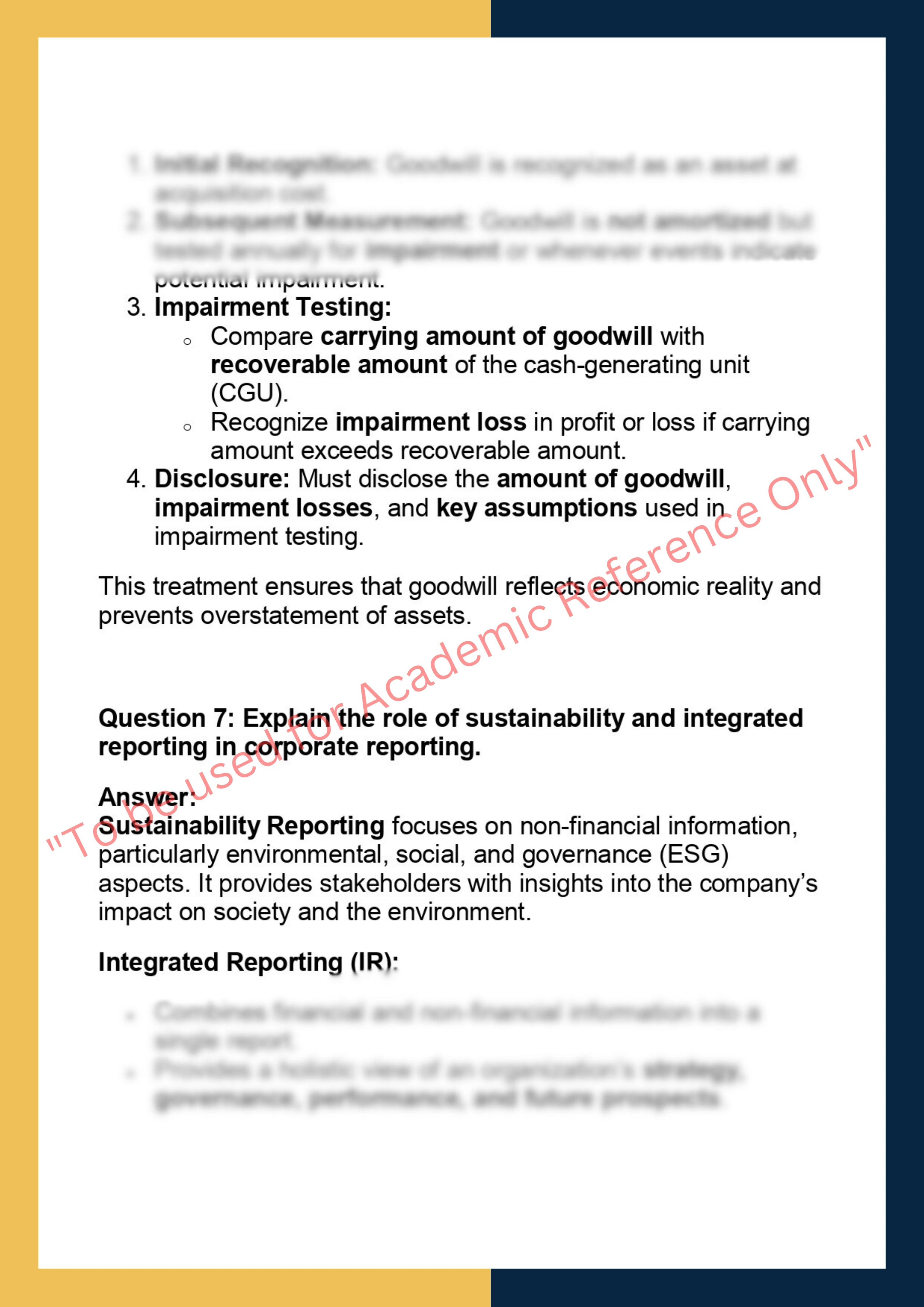 ACCT90012  – Corporate Reporting 5
