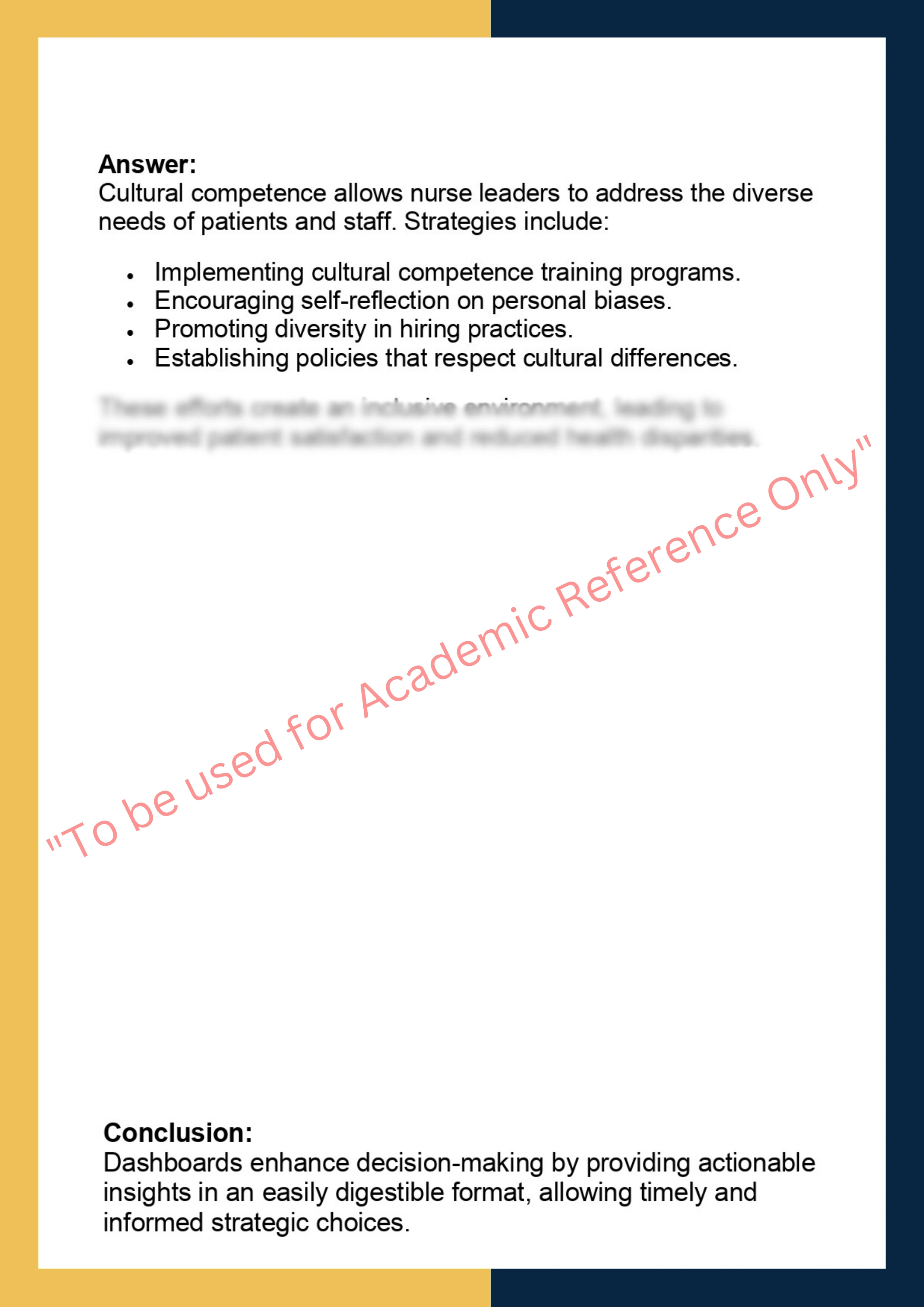 NURS 530 –  Nursing Leadership and  Management 5