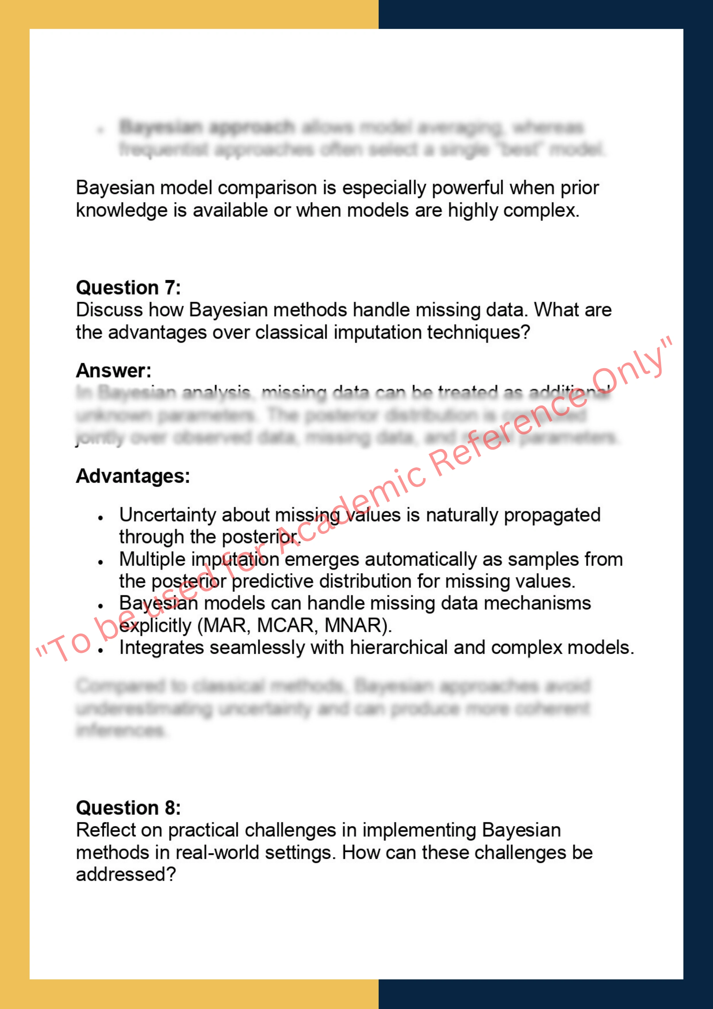 STAT 575 – Computational Bayesian  Methods 5