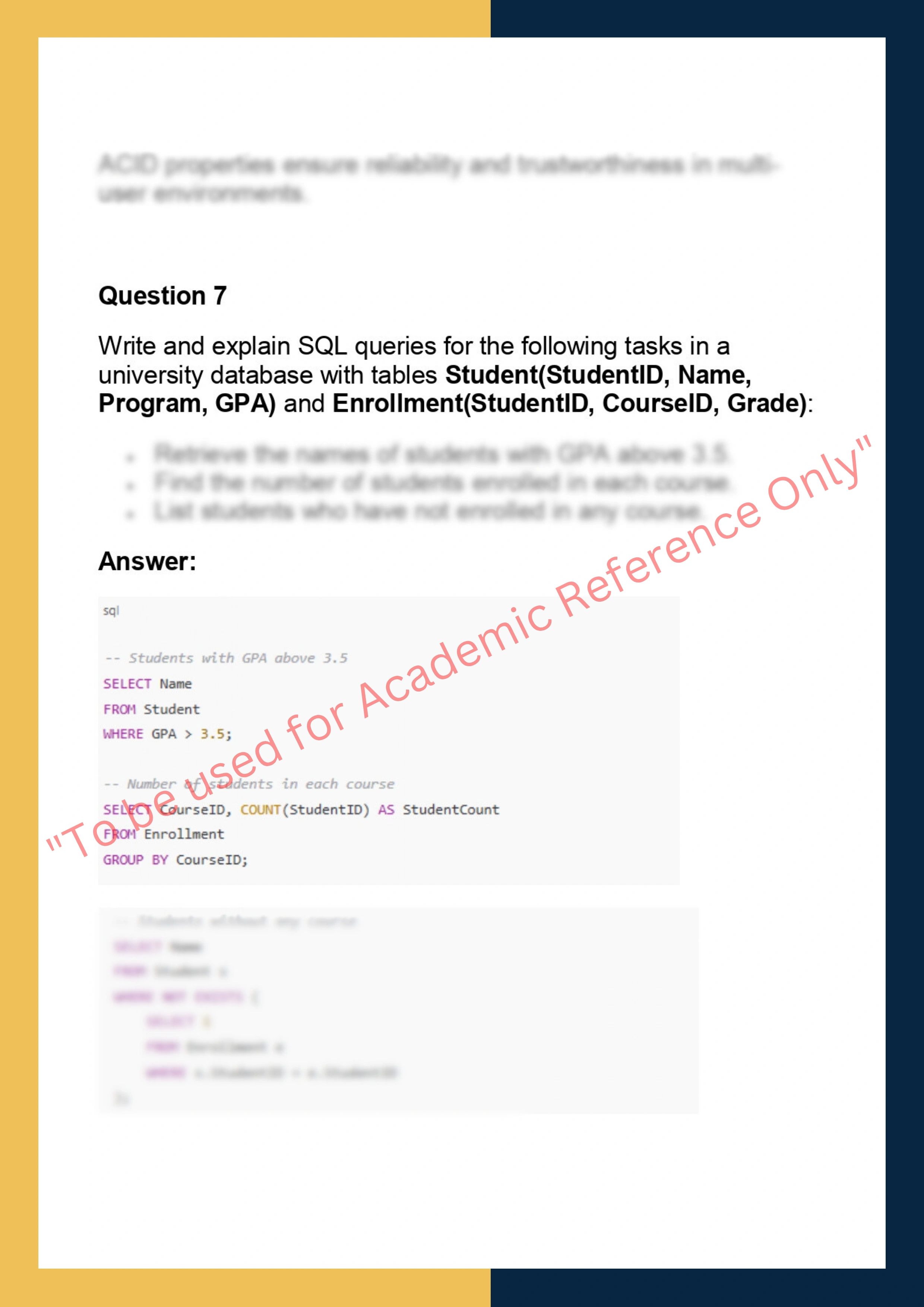 ITC558 – Database Systems Assignment 5
