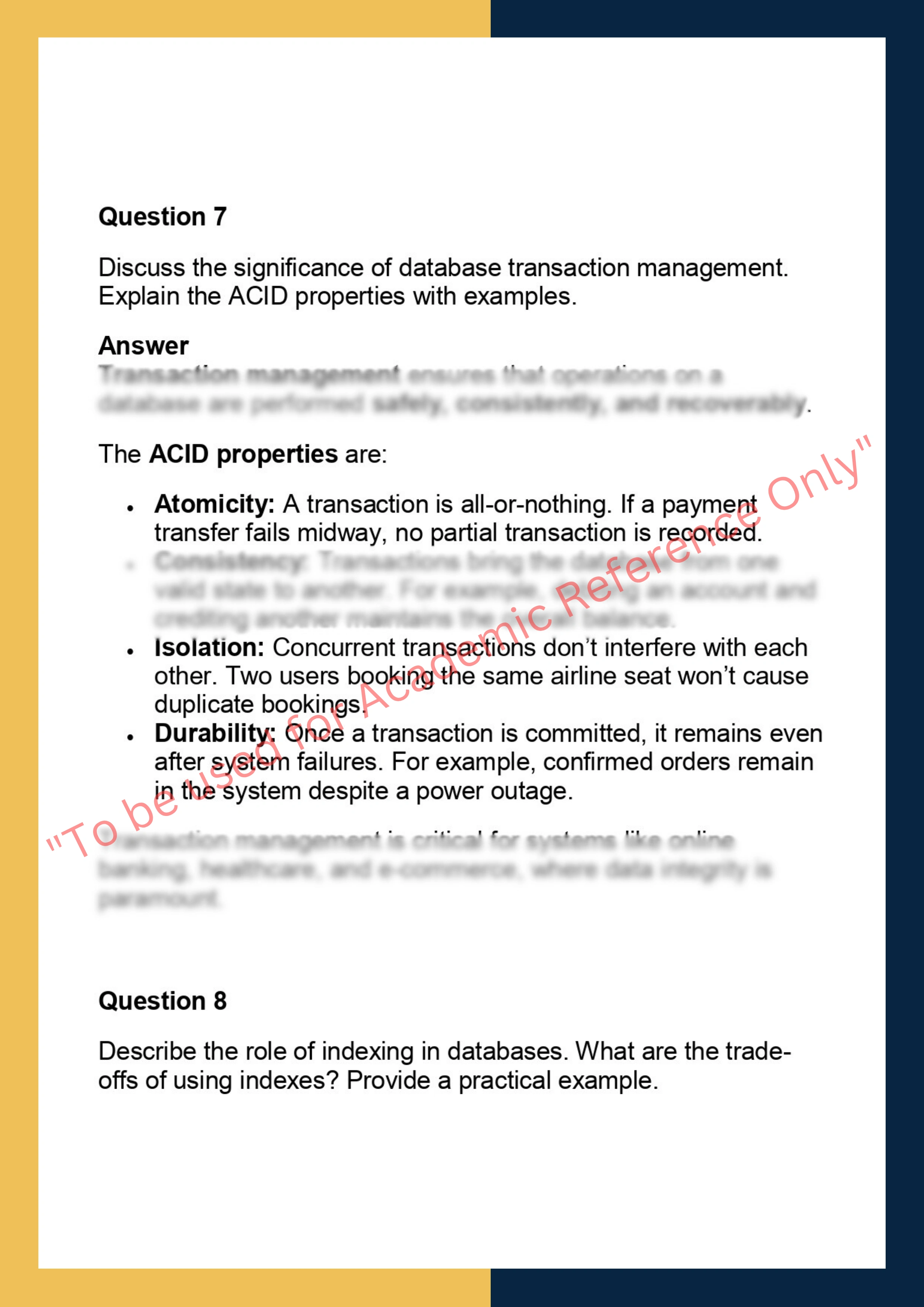 COSC2408 – Introduction to Databases 5