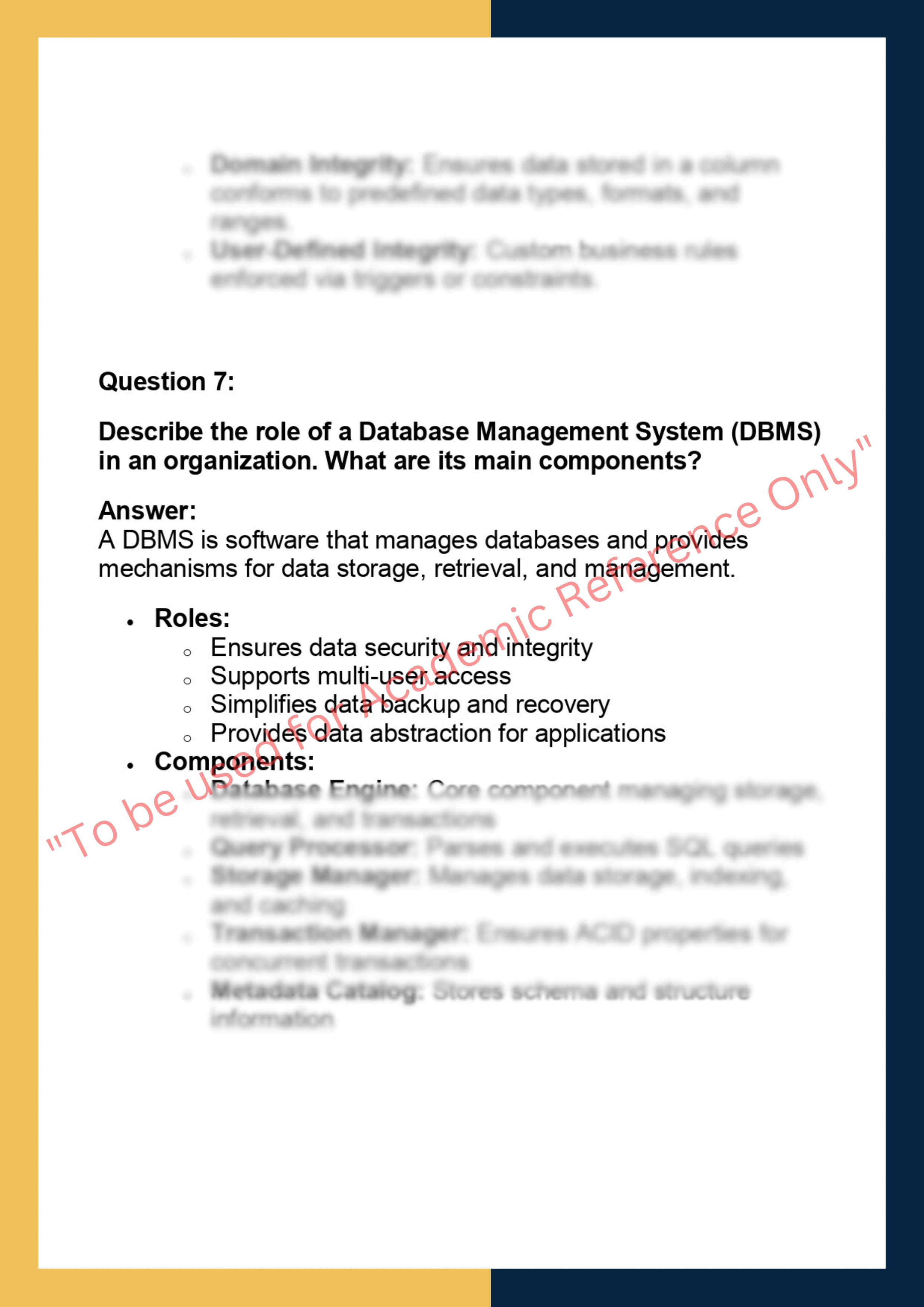 CSCI 320 – Database Management Systems 5