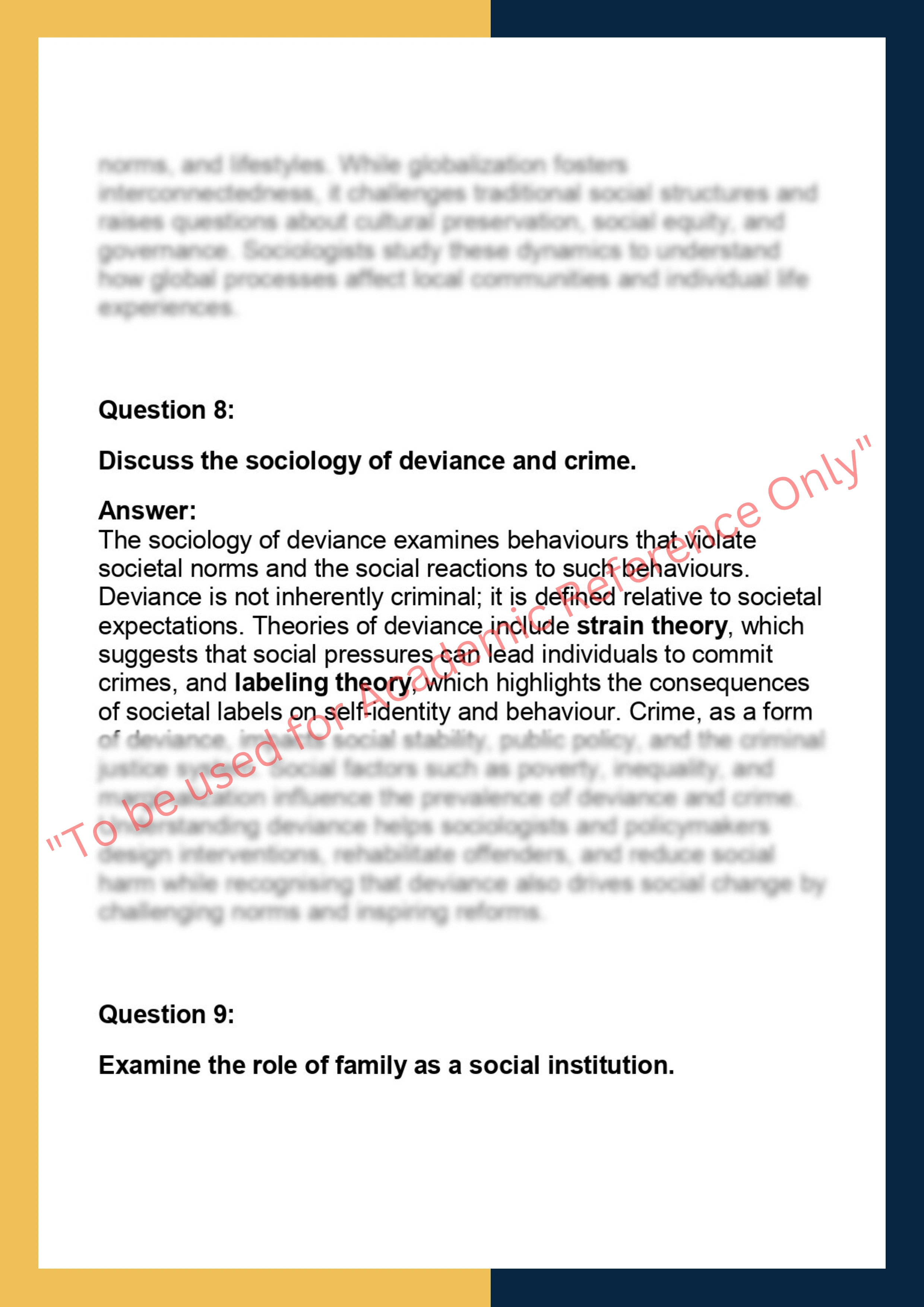 SOC101 –  Introduction to Sociology 5