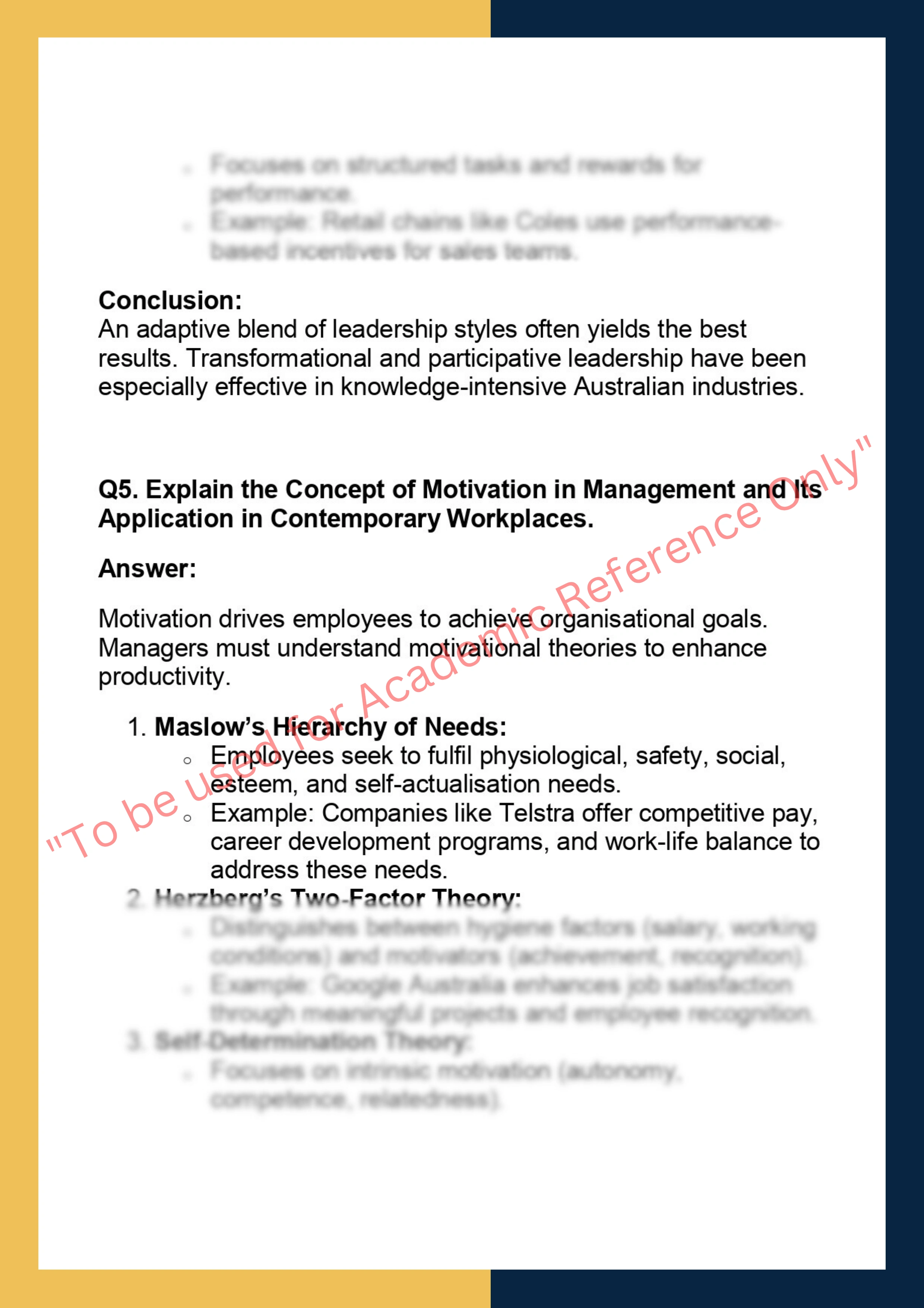 MGT101 – Principles of Management 5