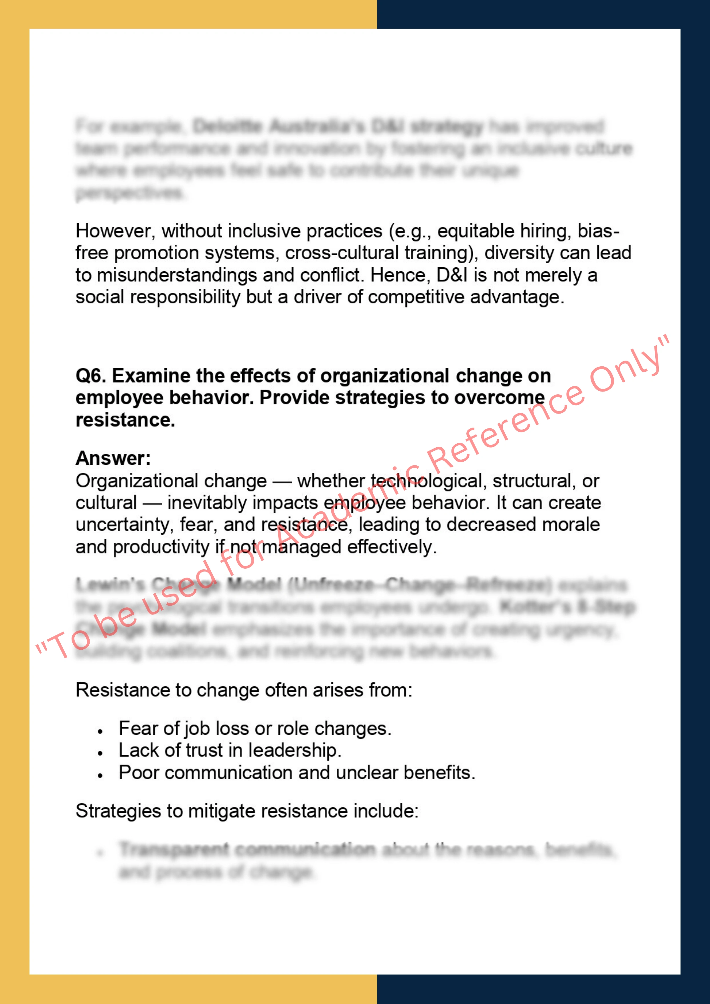 MGT201 –  Organizational Behavior 5