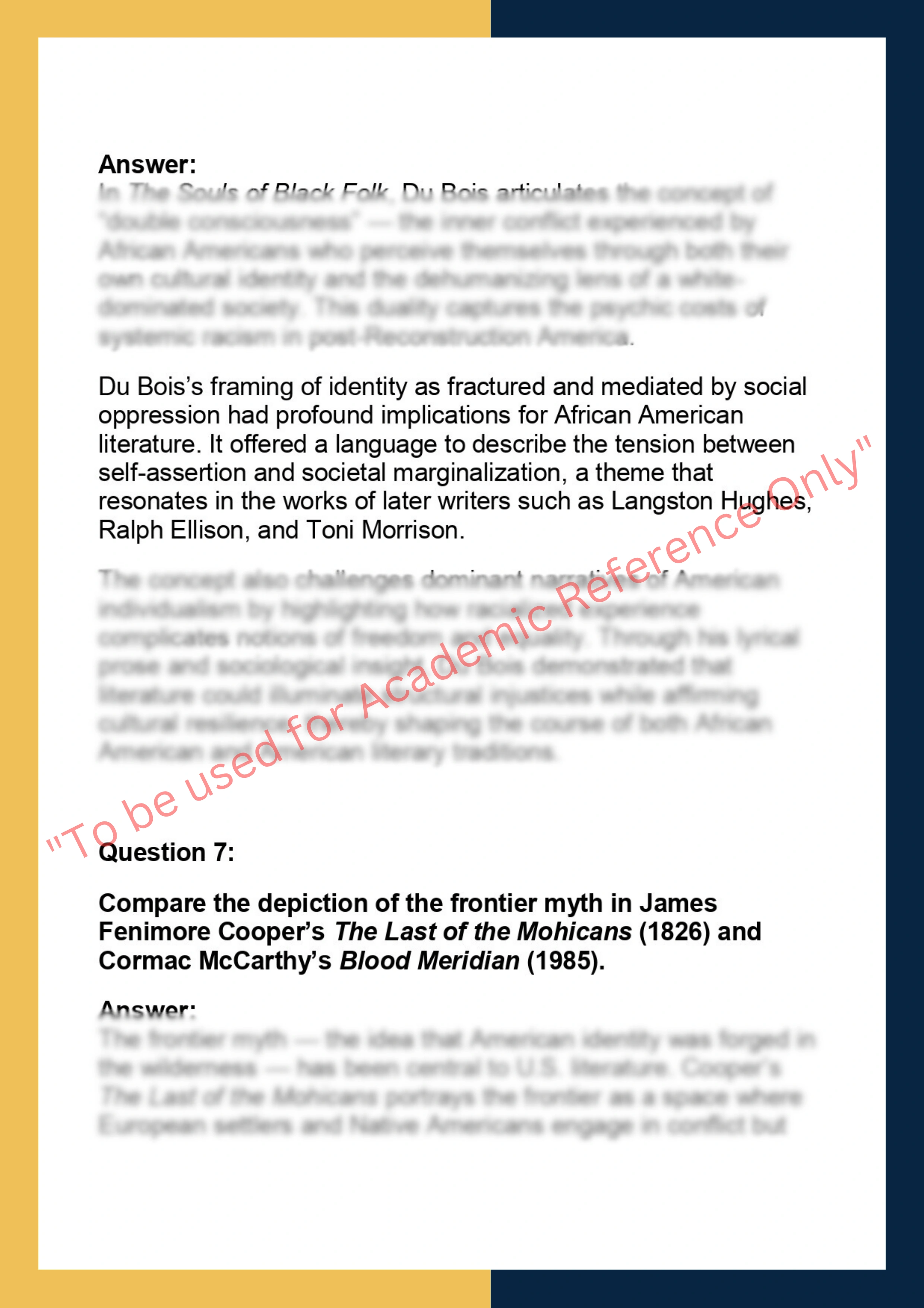 LIT101 – English  Literature 5